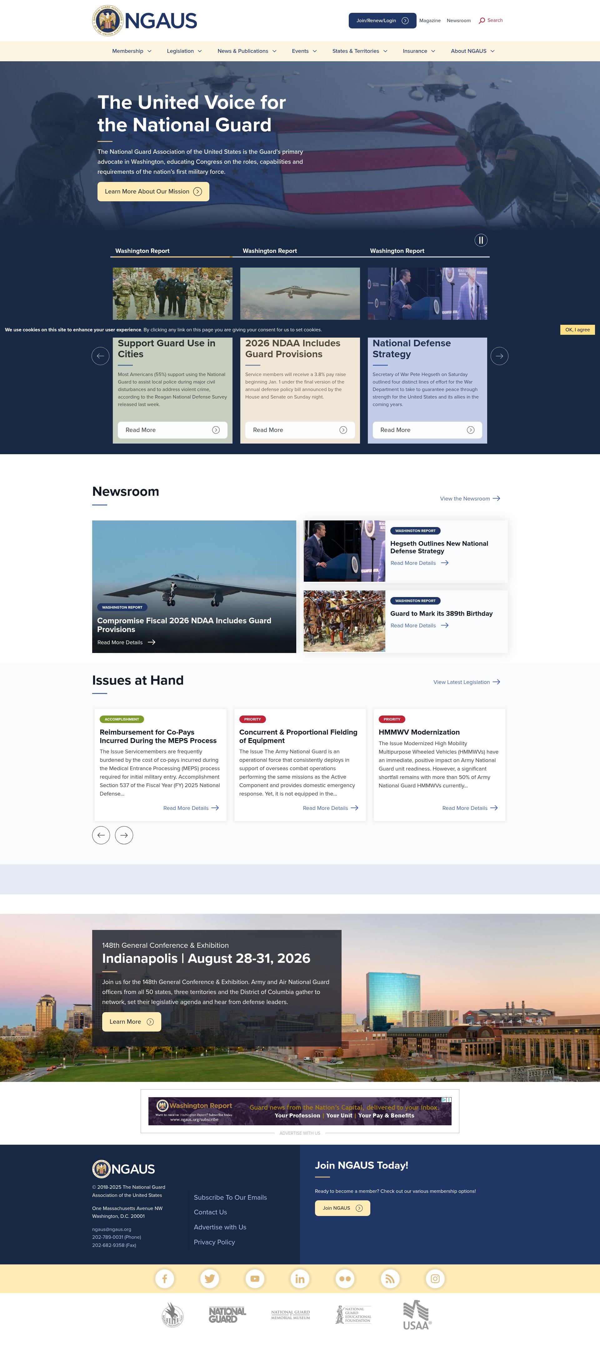 Screenshot of ngaus.org