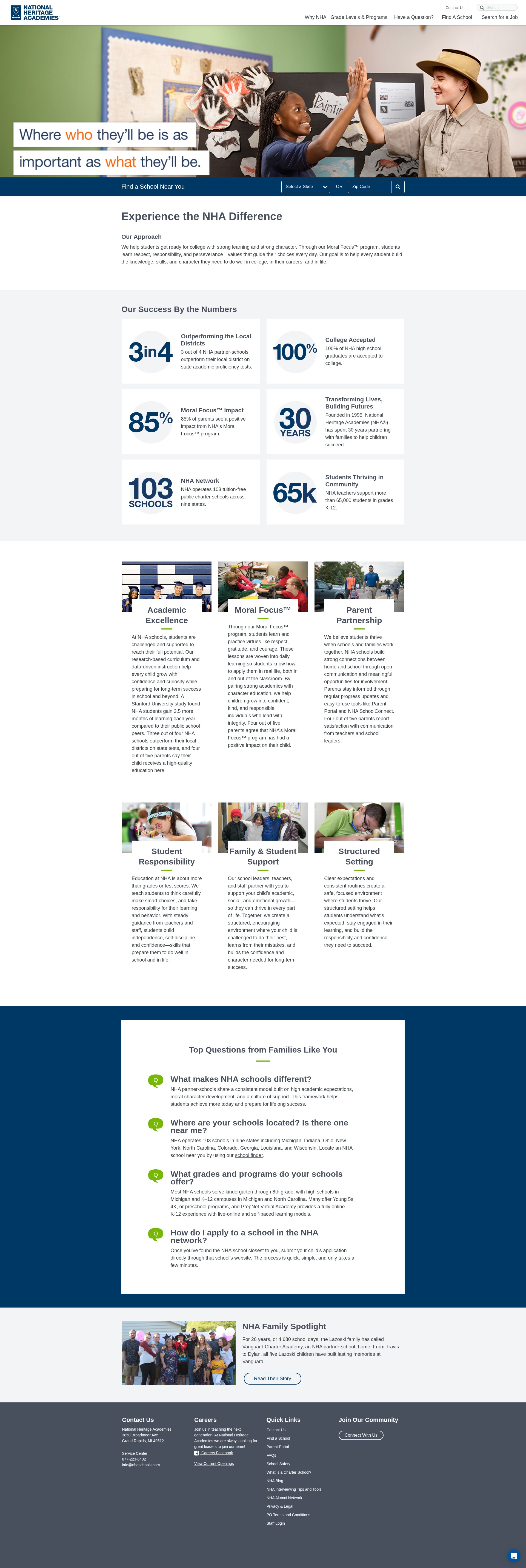 Screenshot of nhaschools.com