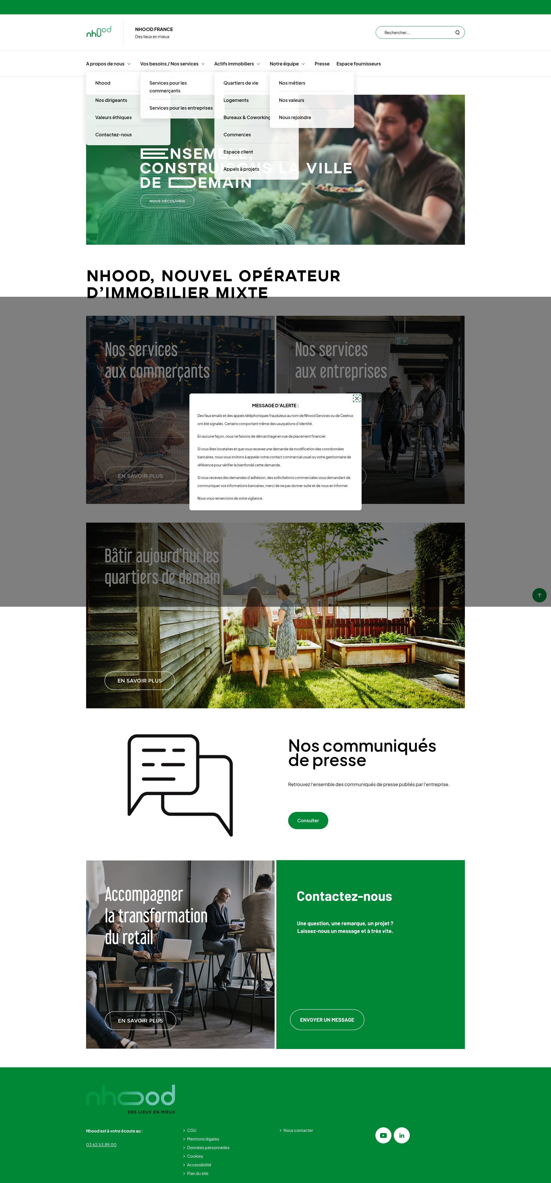 Screenshot of nhood.fr