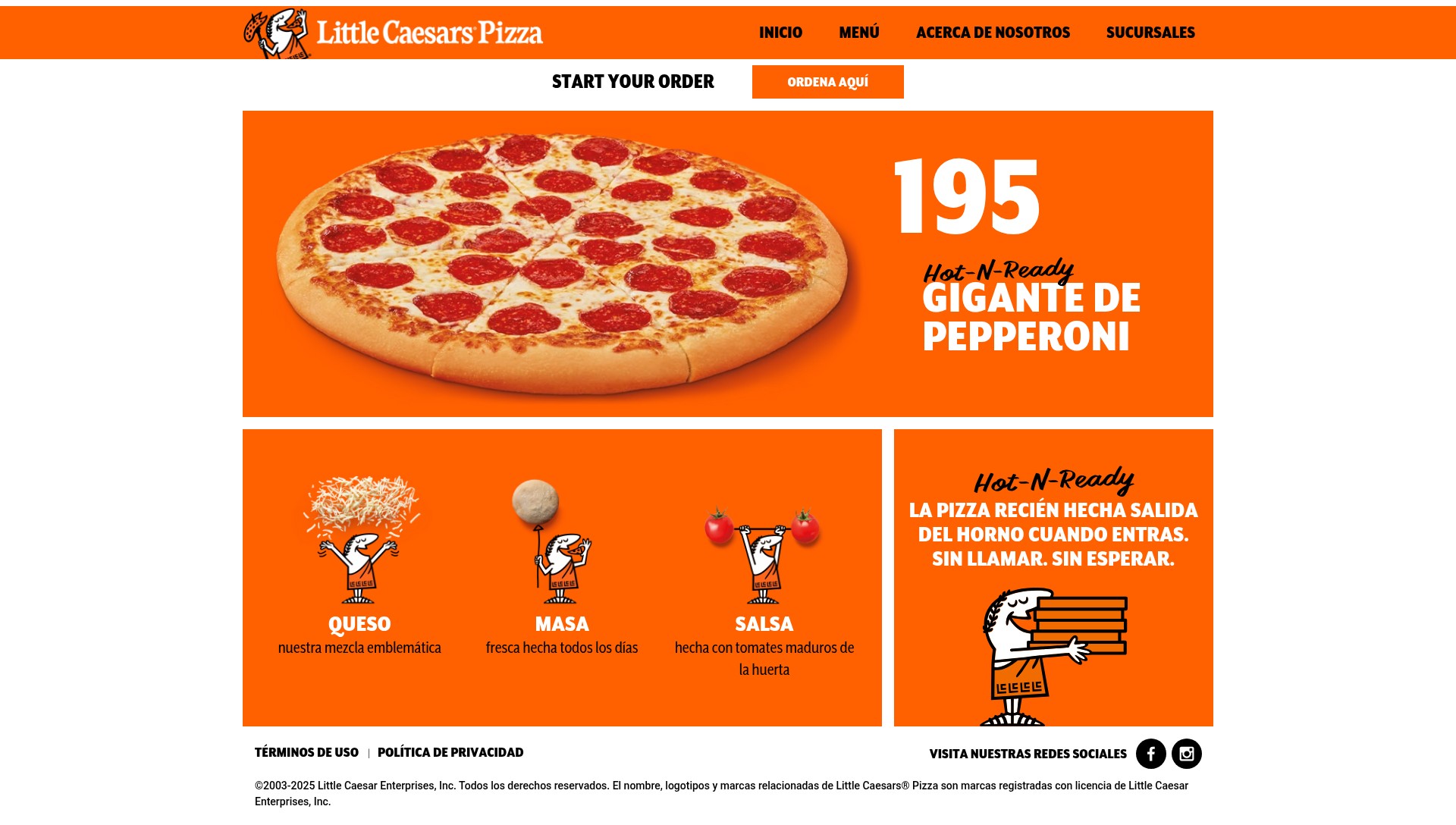 Screenshot of ni.littlecaesars.com