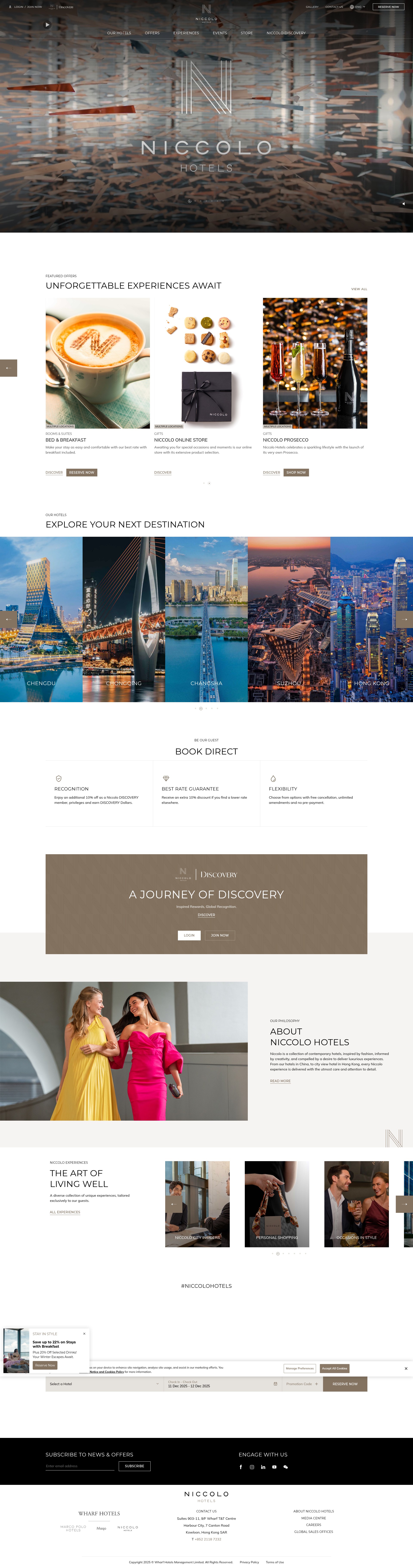 Screenshot of niccolohotels.com