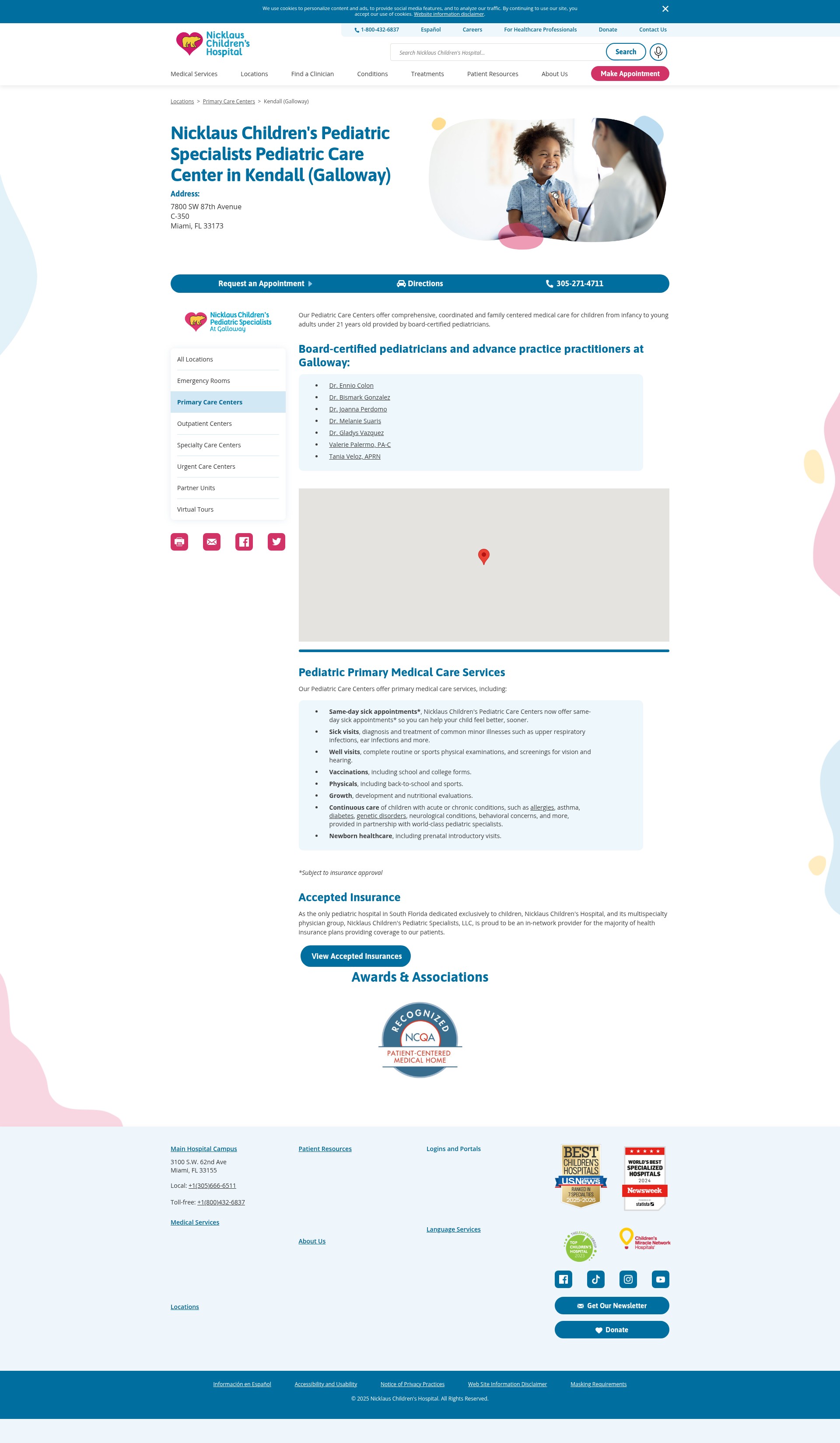 Screenshot of nicklauschildrens.org
