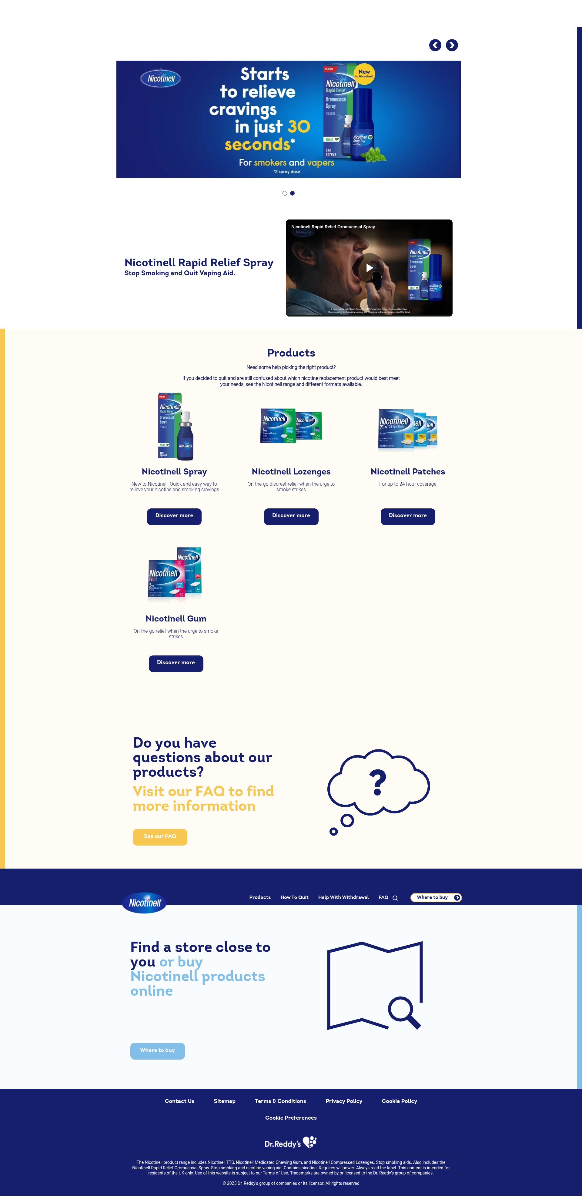Screenshot of nicotinell.co.uk