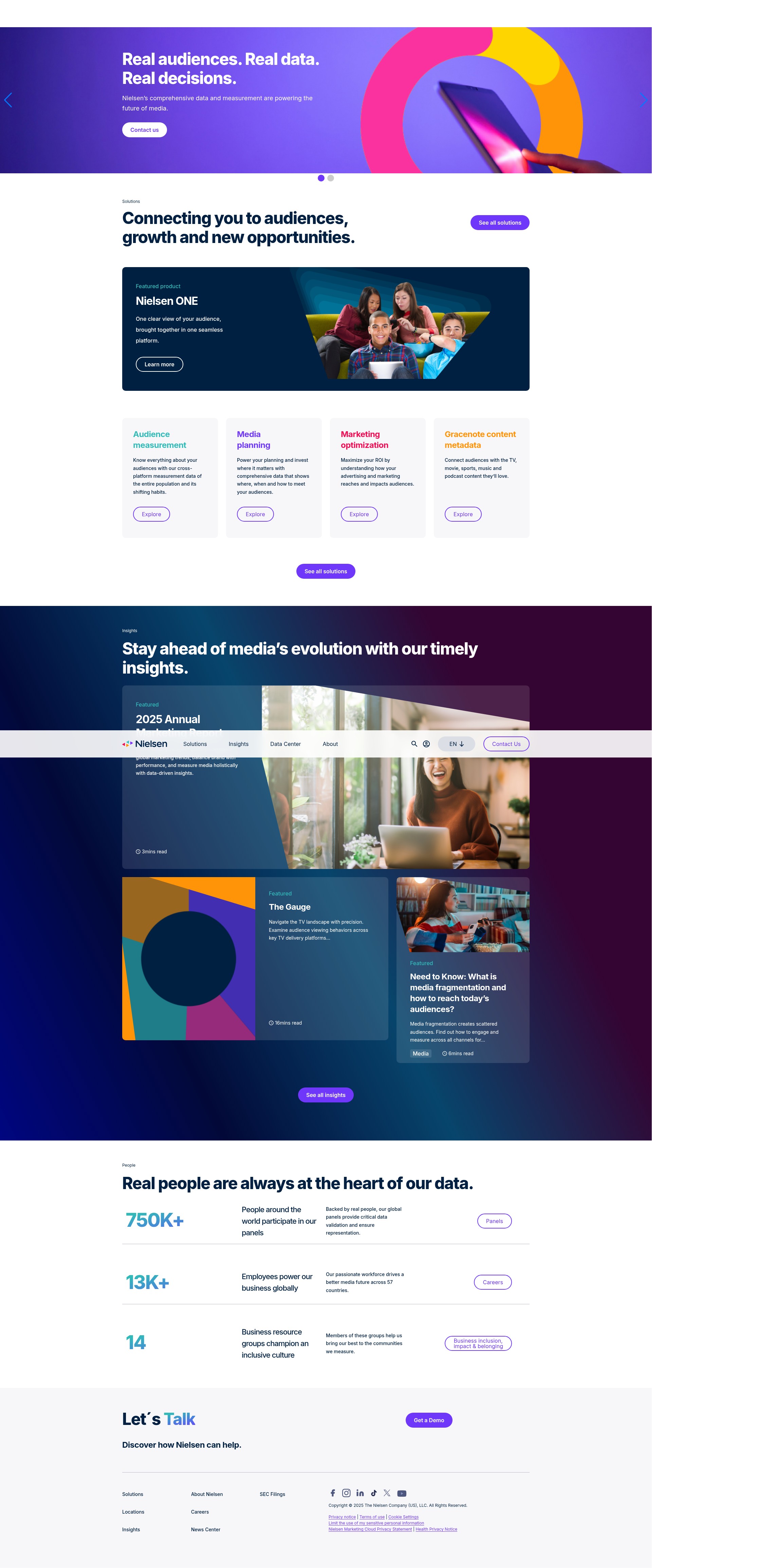 Screenshot of nielsen.com