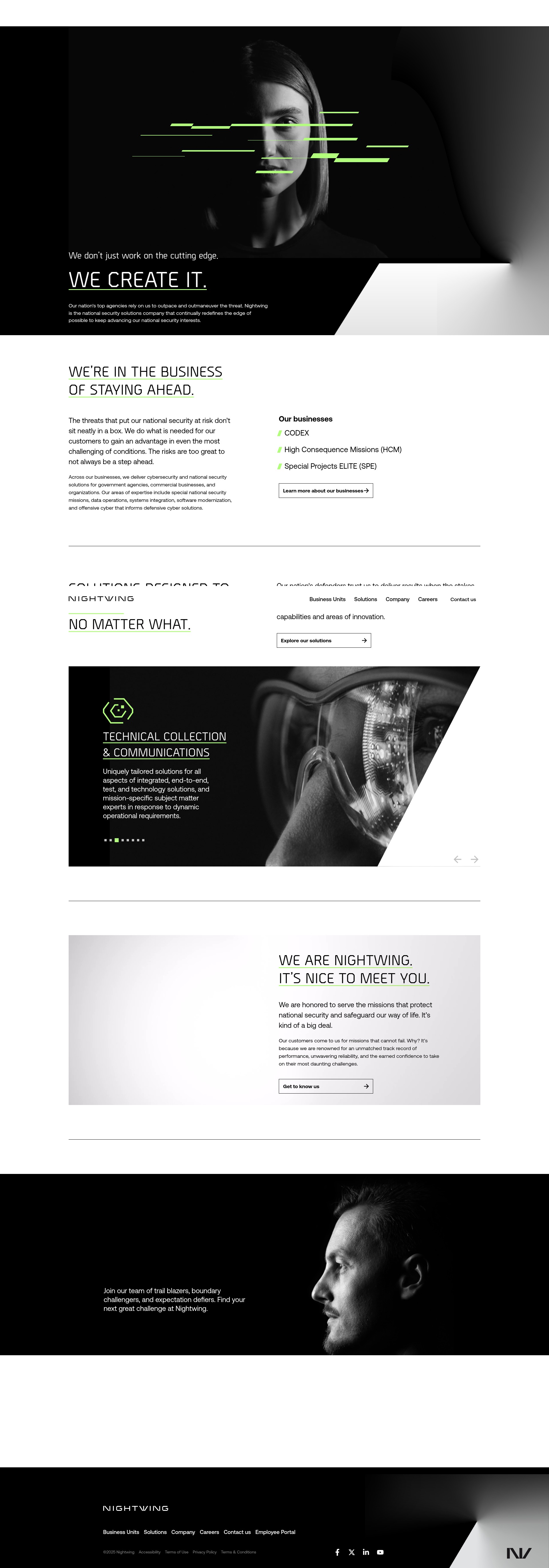 Screenshot of nightwing.com