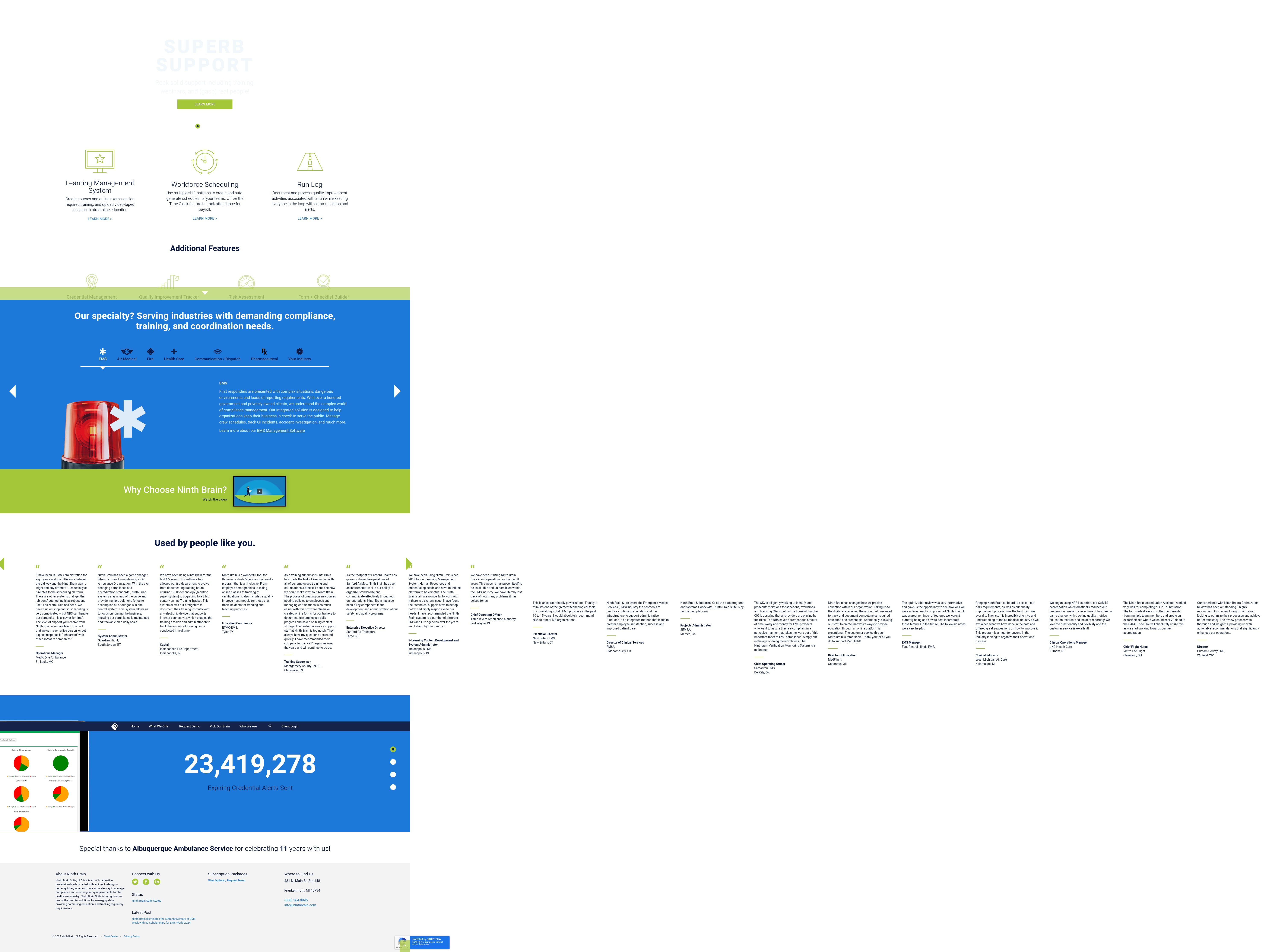 Screenshot of ninthbrain.com