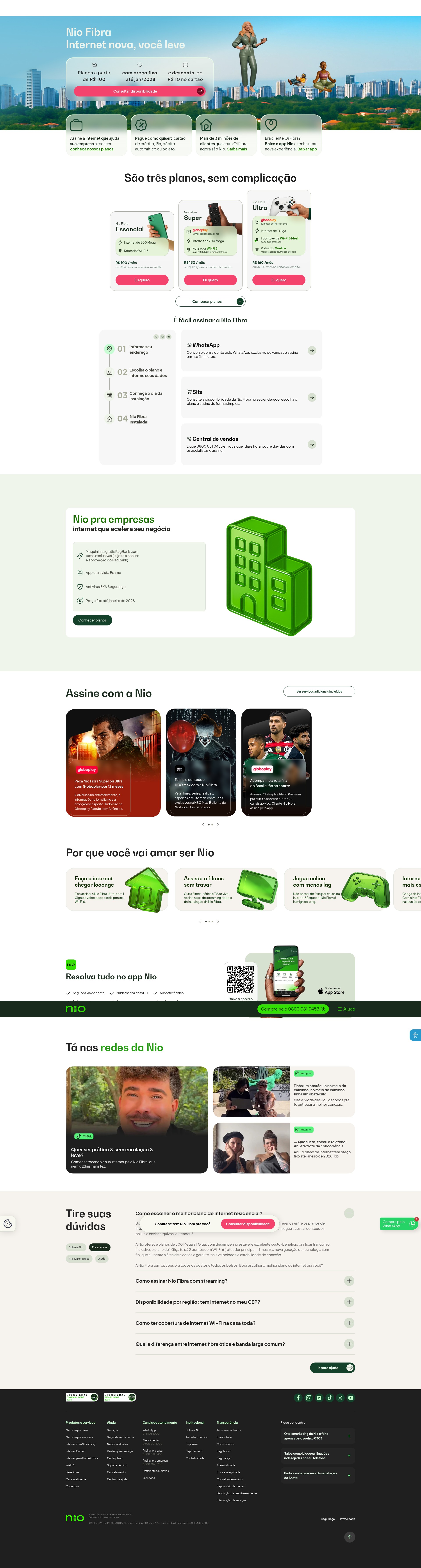 Screenshot of niointernet.com.br
