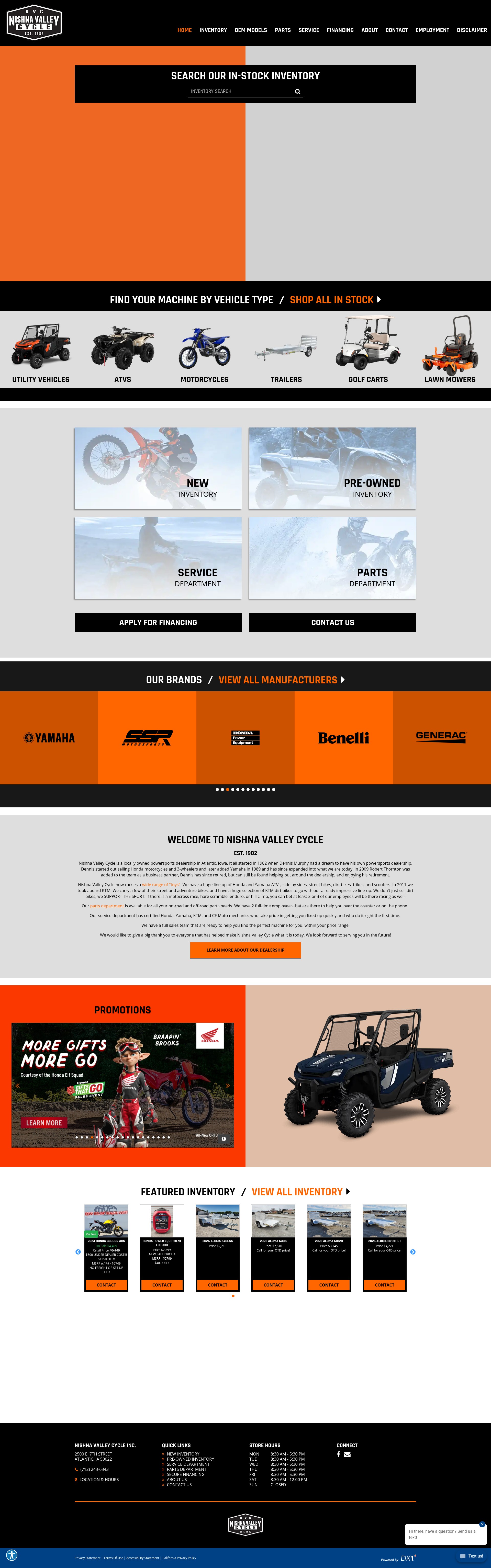 Screenshot of nishnavalleycycle.com