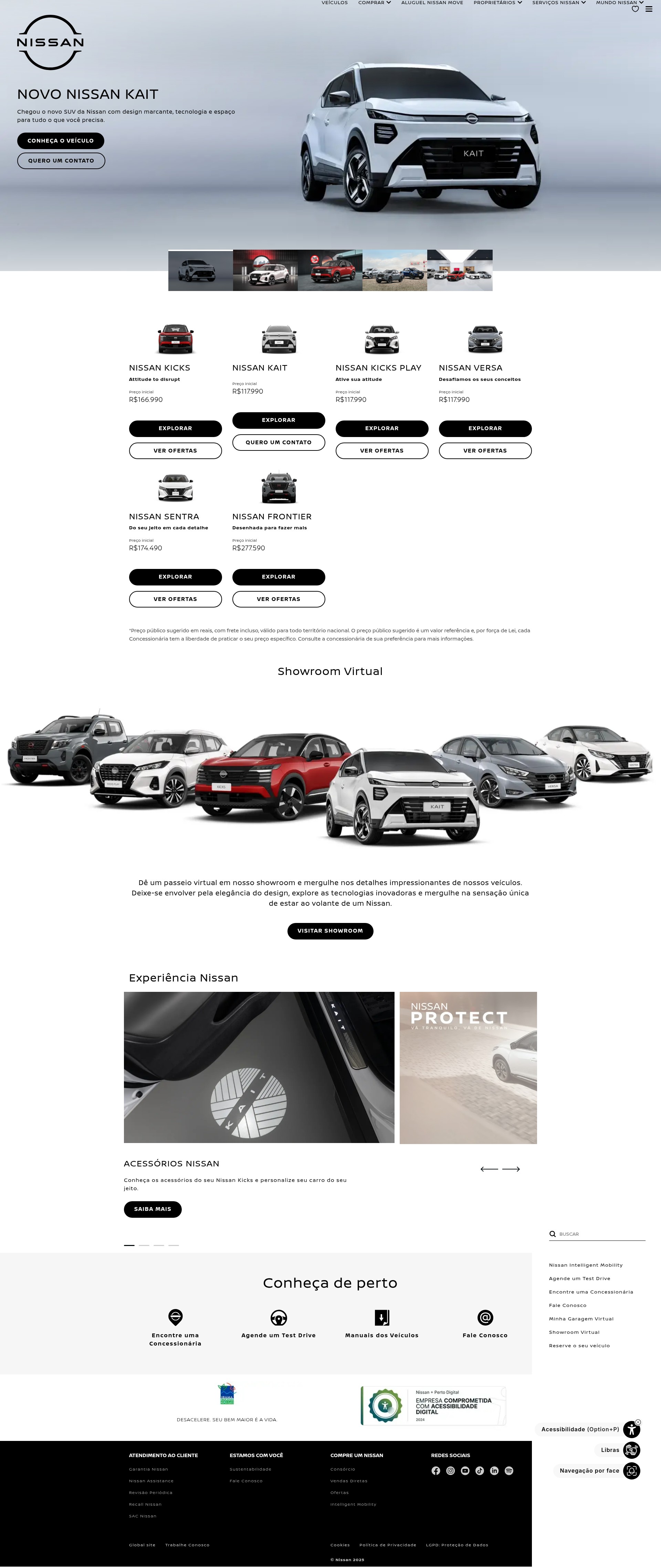 Screenshot of nissan.com.br