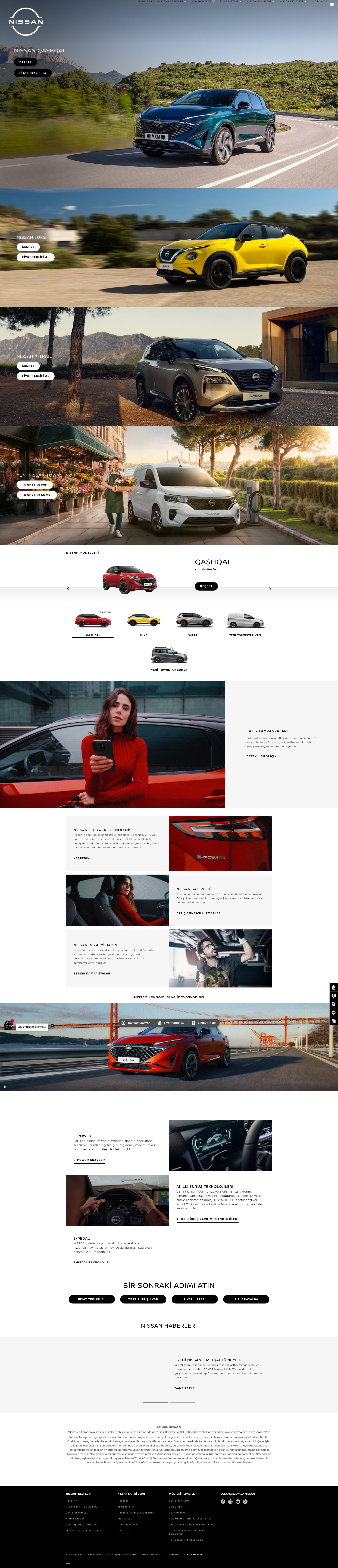 Screenshot of nissan.com.tr