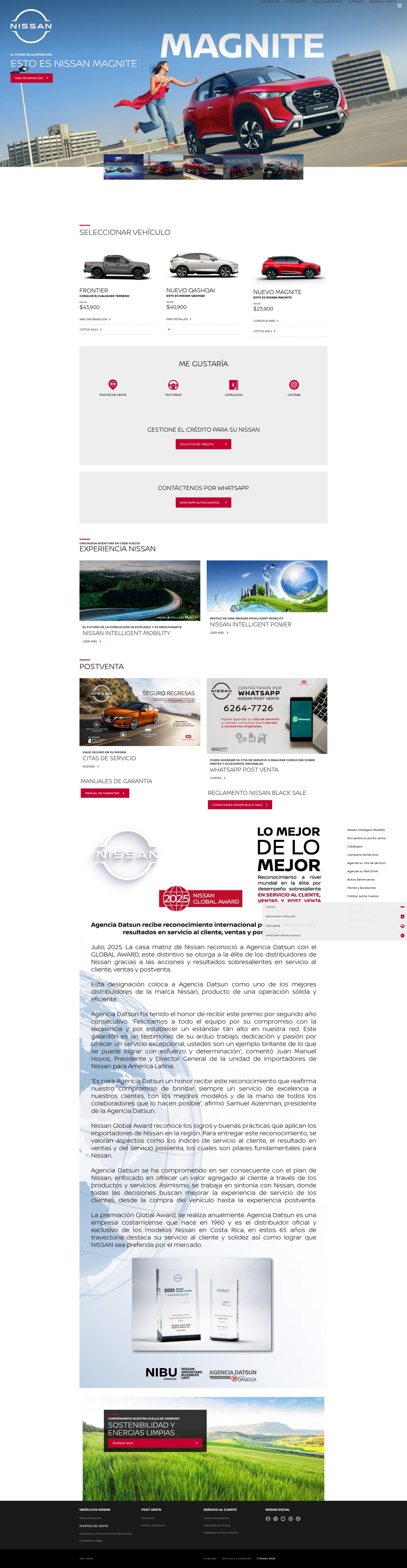 Screenshot of nissancr.com