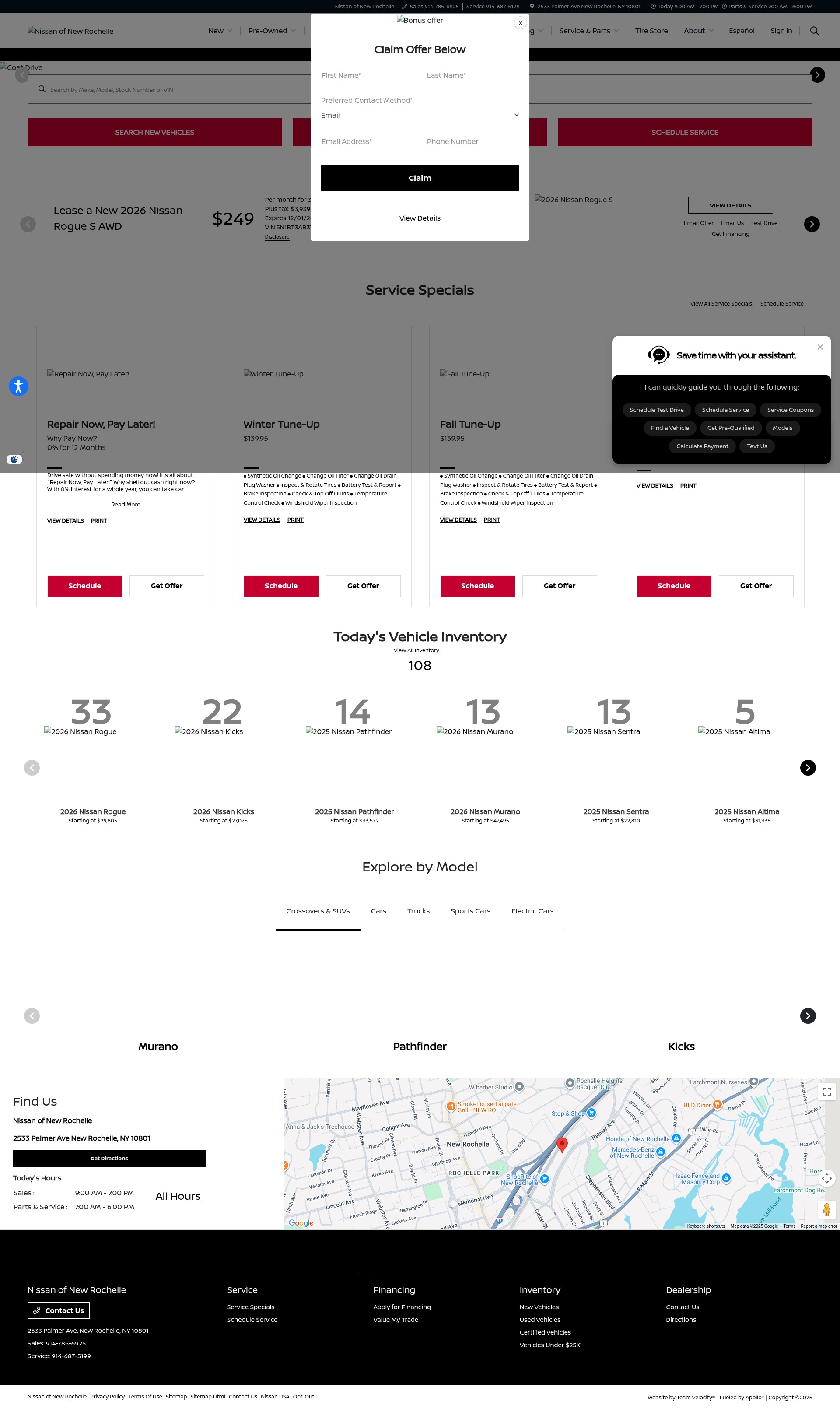 Screenshot of nissanofnewrochelle.com