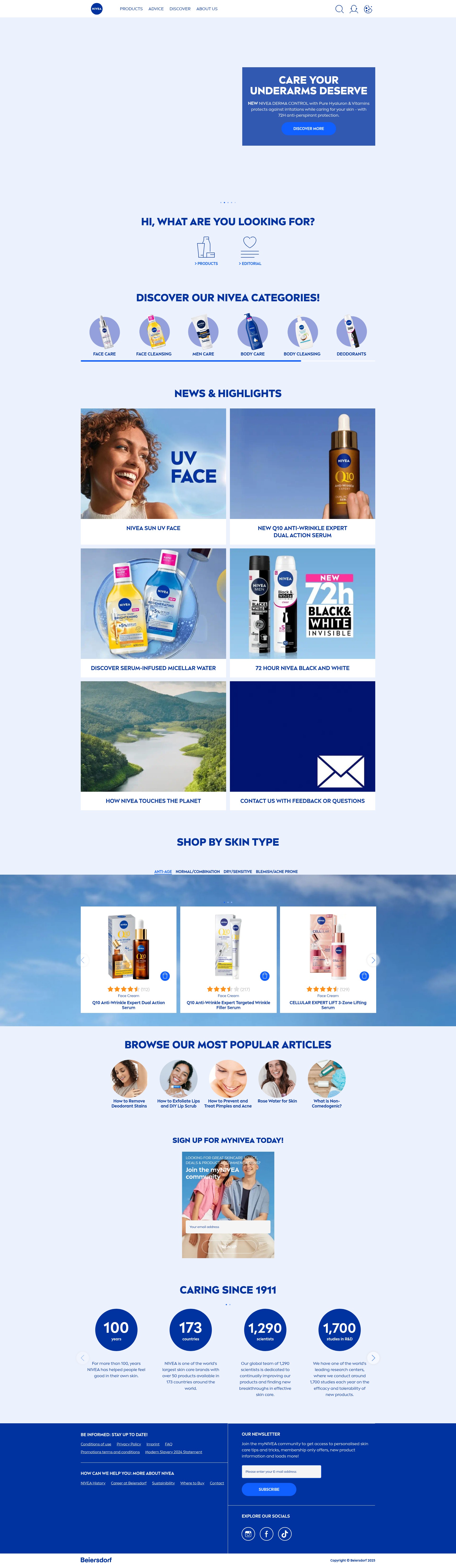Screenshot of nivea.com.au