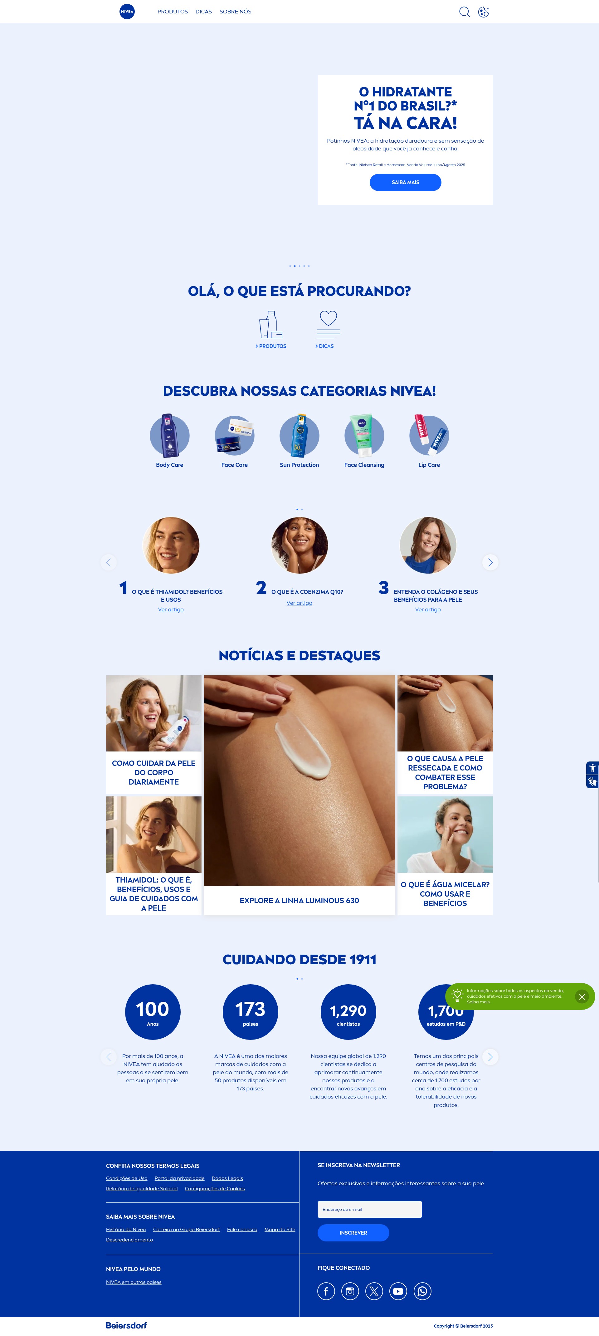Screenshot of nivea.com.br