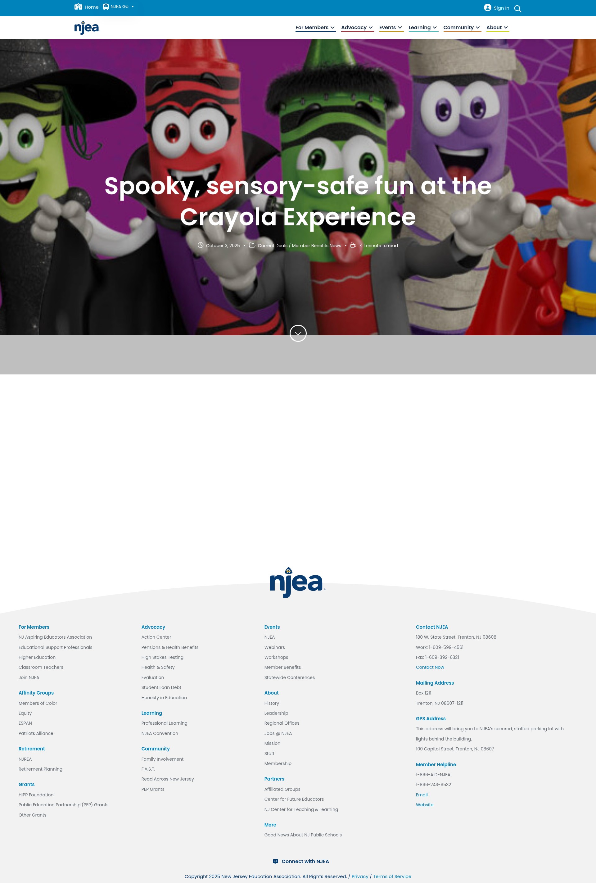 Screenshot of njea.org