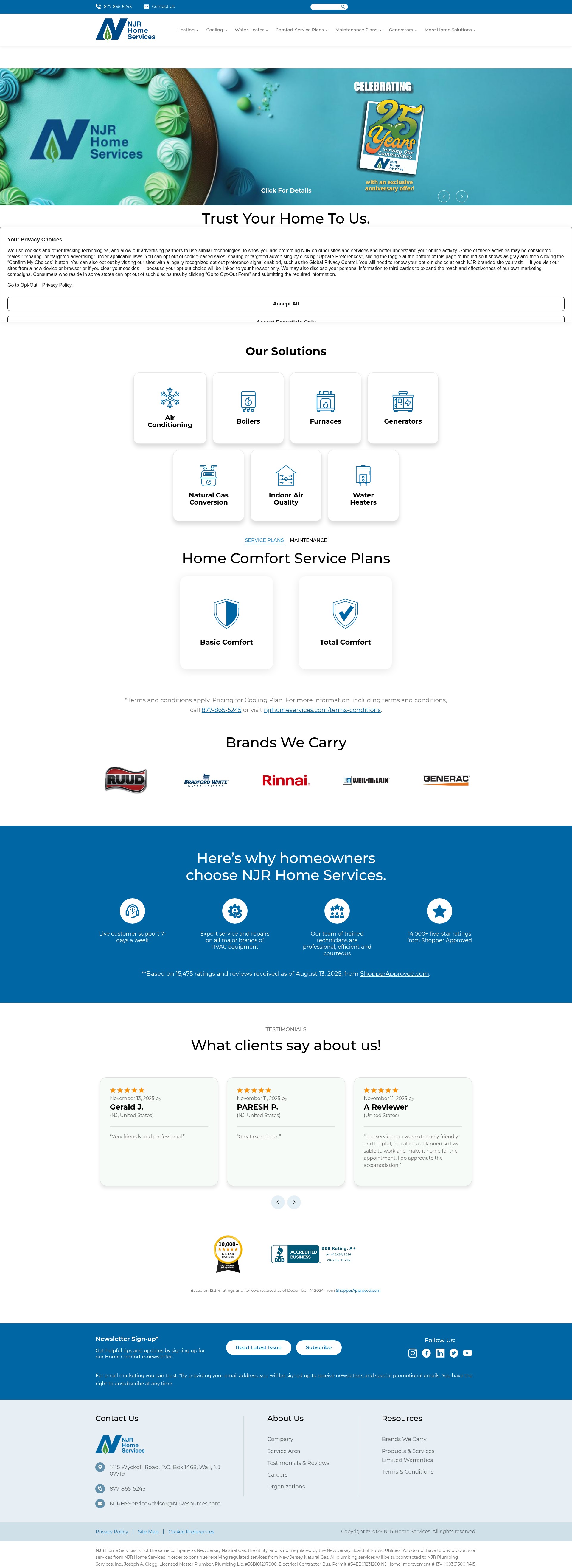 Screenshot of njrhomeservices.com