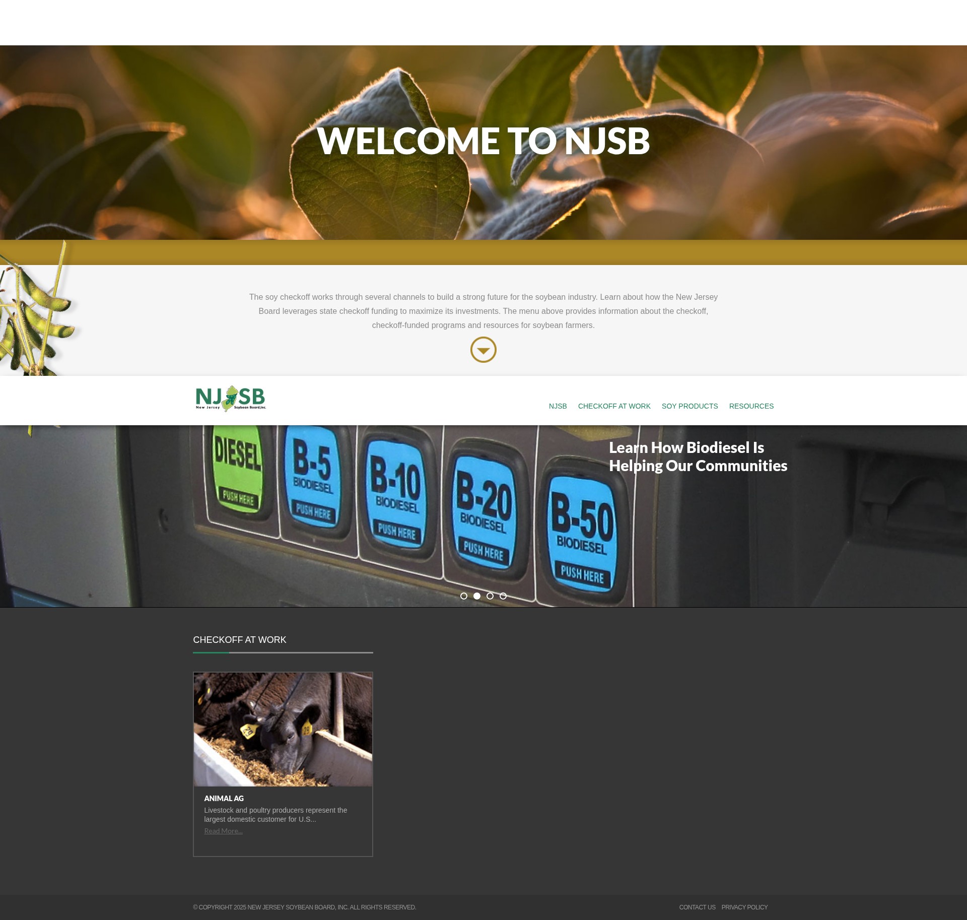 Screenshot of njsoybean.org