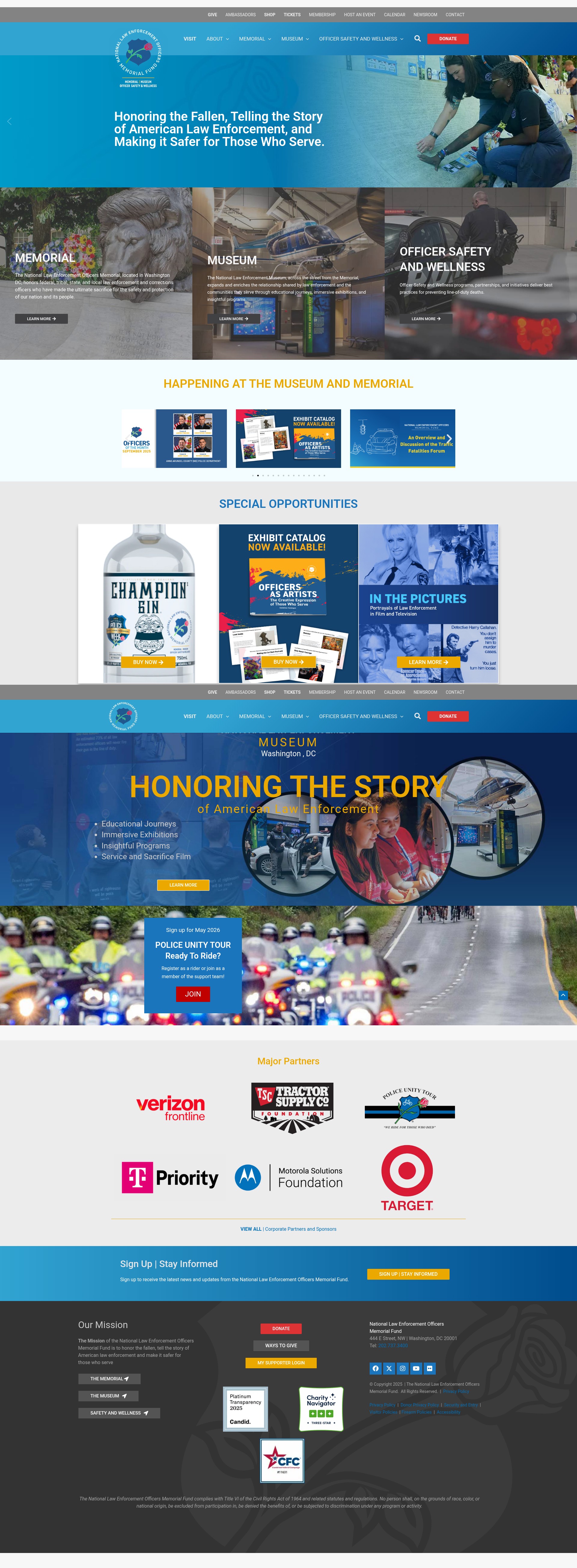 Screenshot of nleomf.org