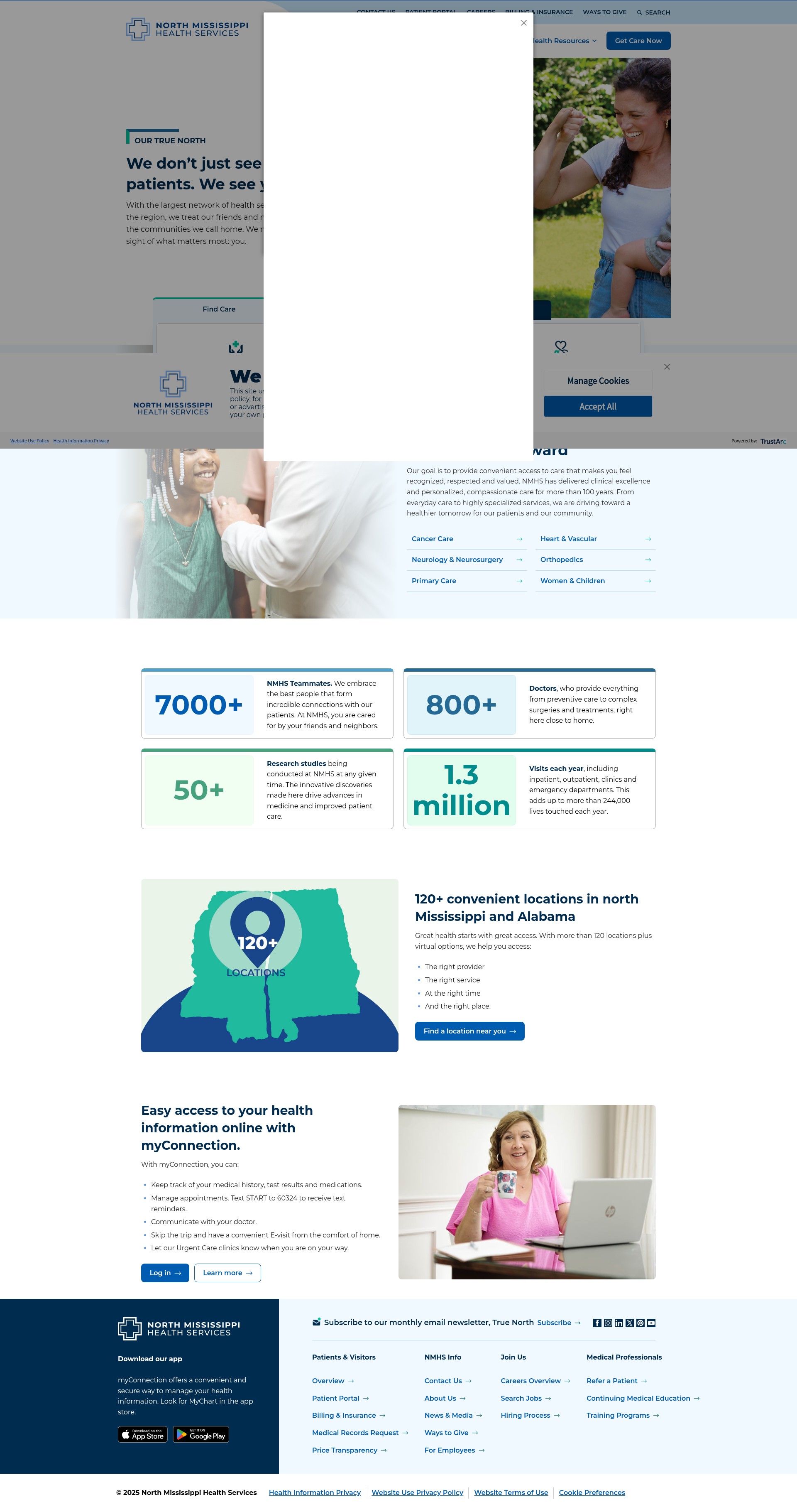 Screenshot of nmhs.net