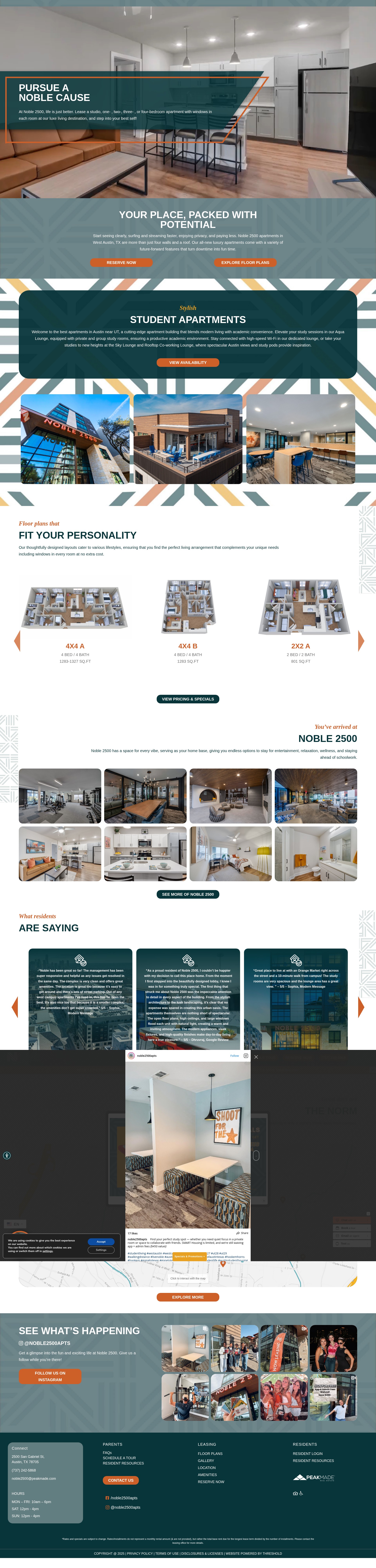 Screenshot of noble2500.com