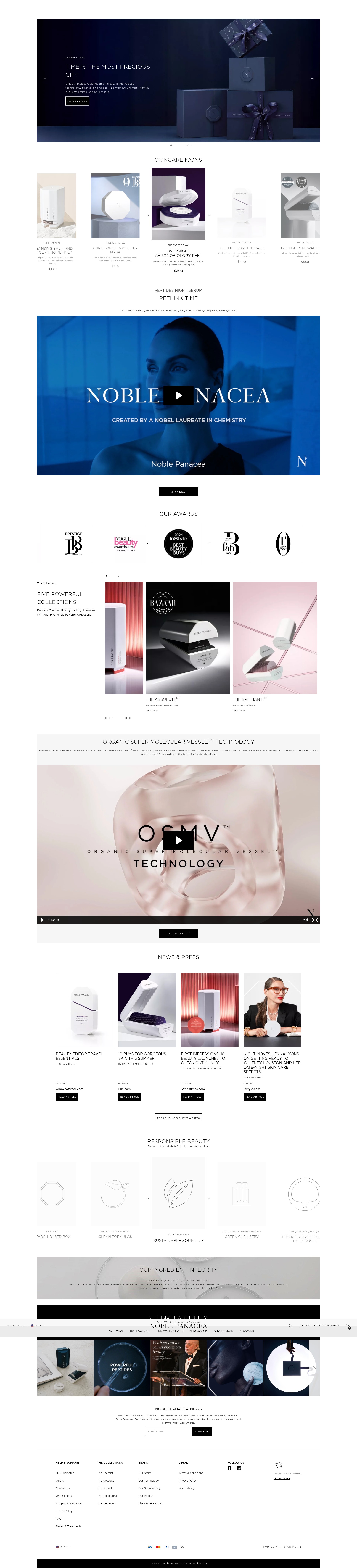 Screenshot of noblepanacea.com