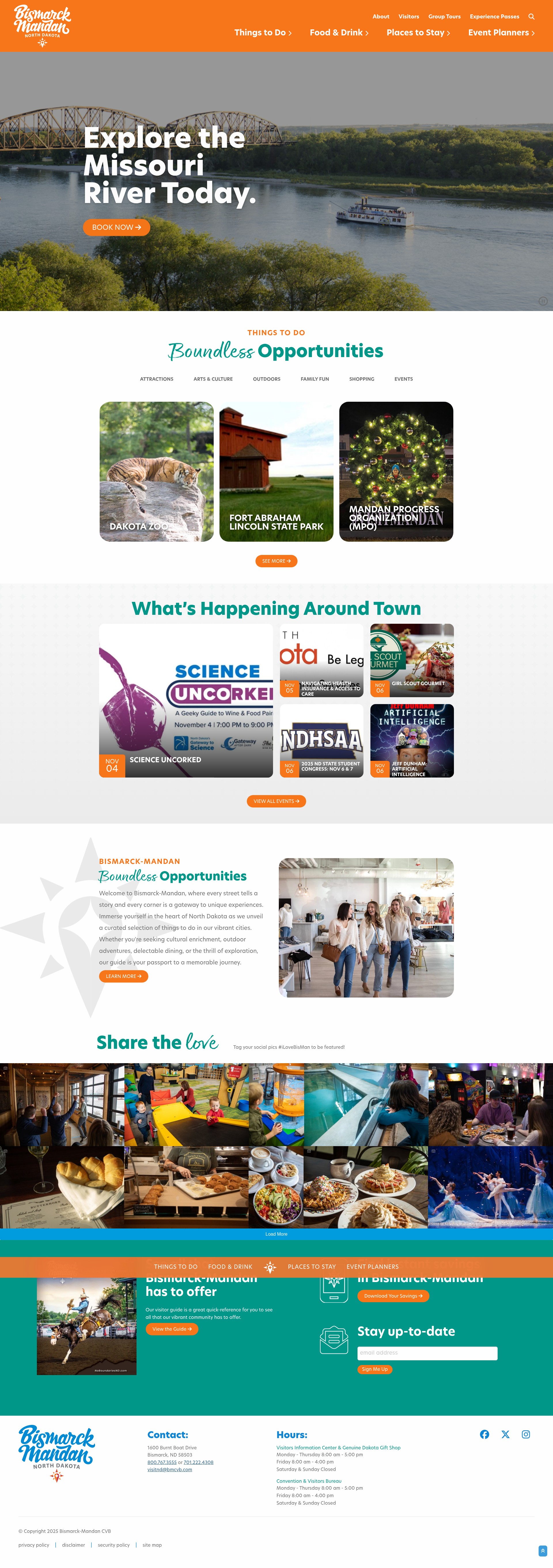 Screenshot of noboundariesnd.com