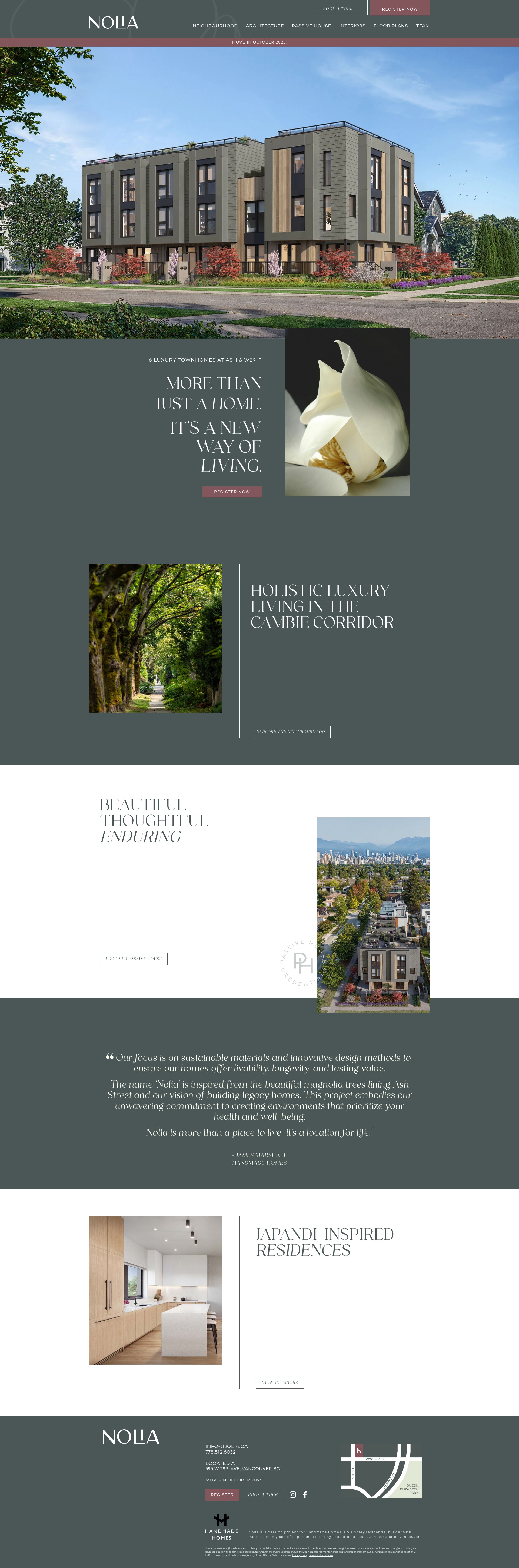 Screenshot of nolia.ca