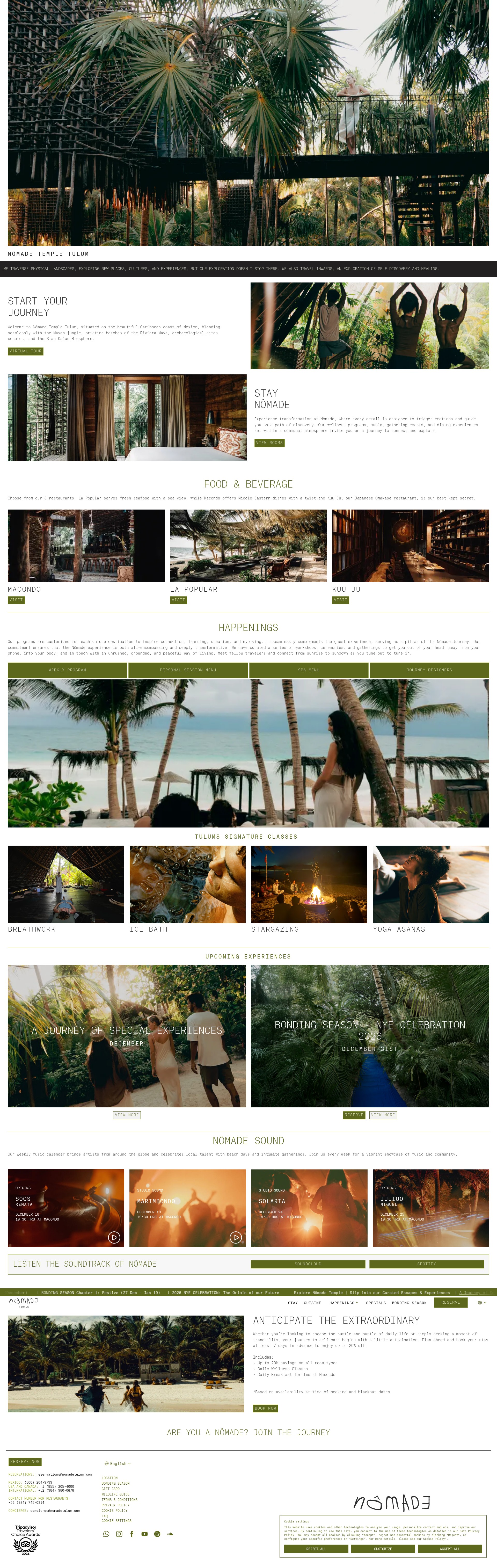 Screenshot of nomadetulum.com