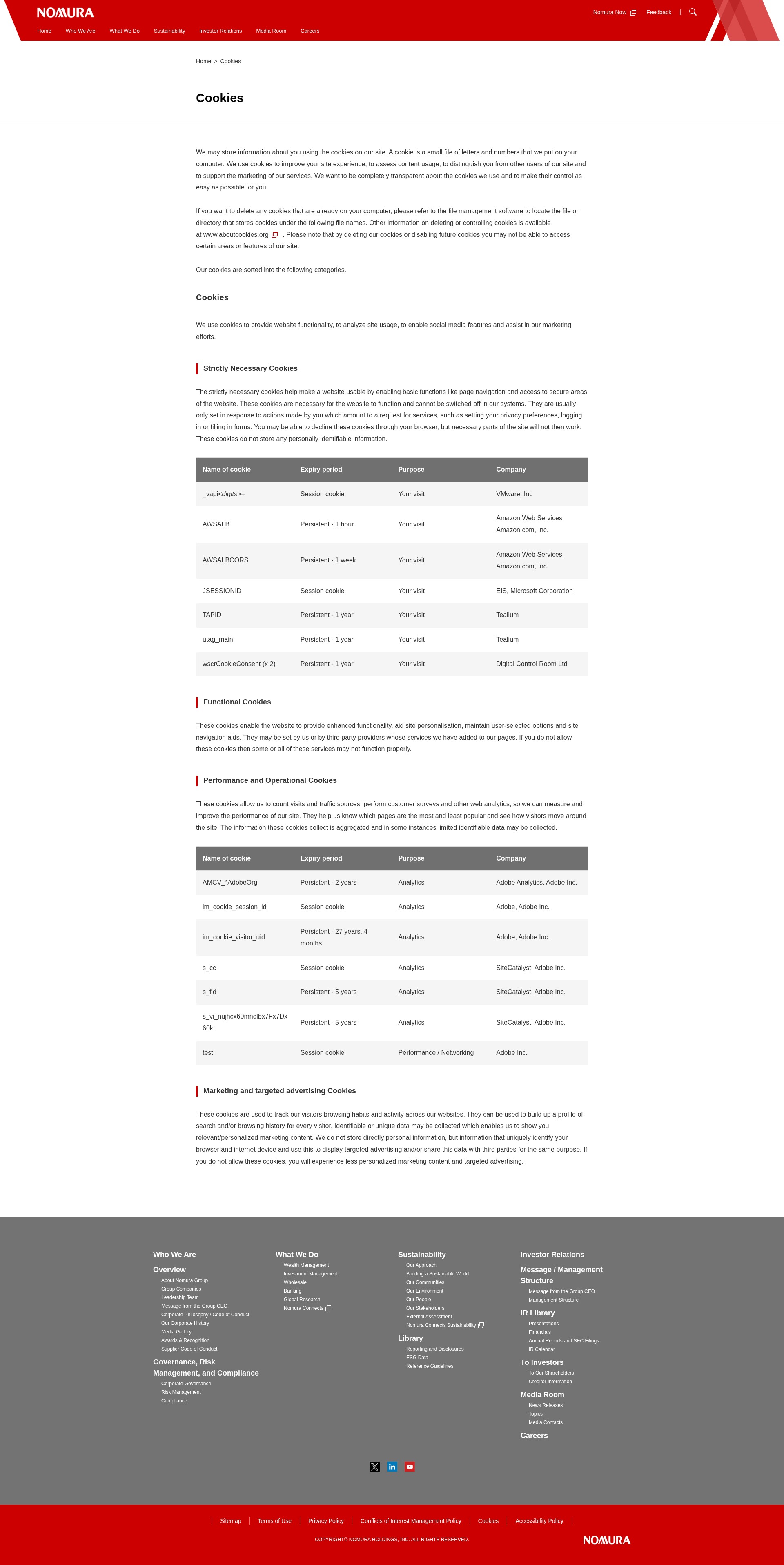 Screenshot of nomuraconnects.com