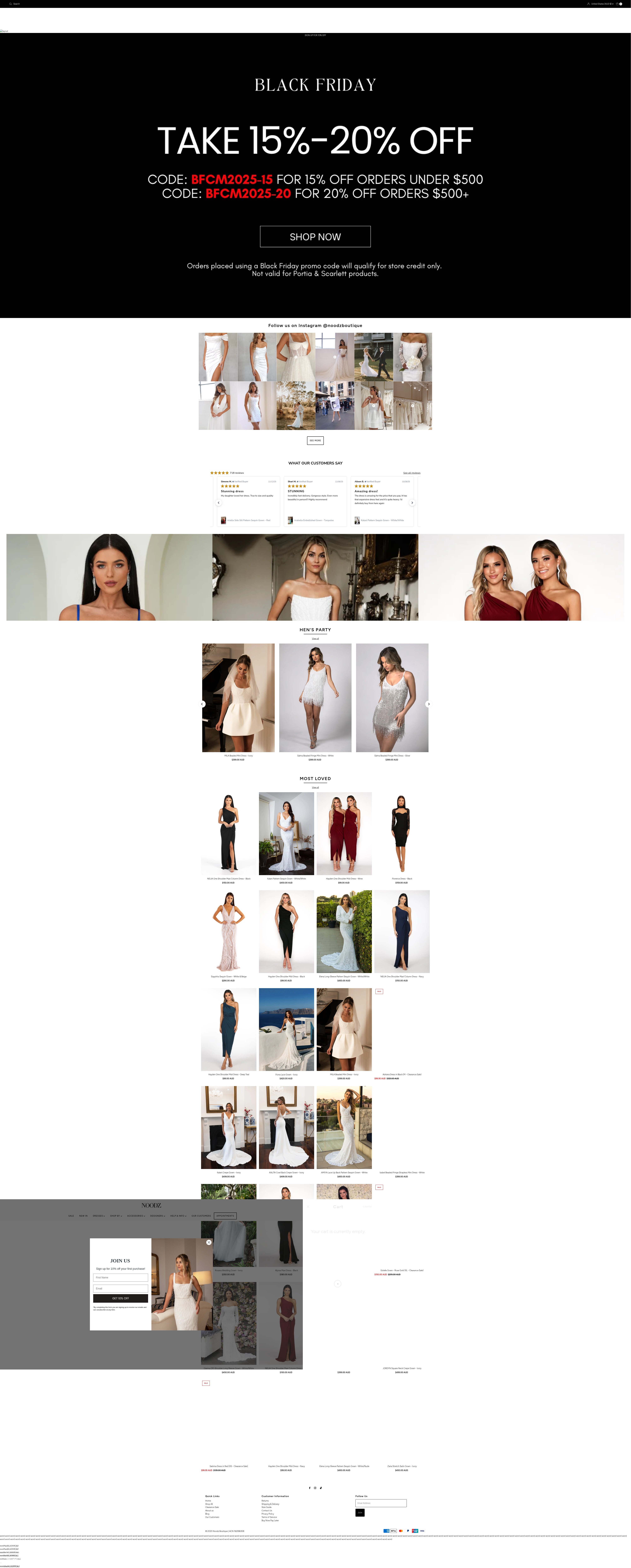 Screenshot of noodzboutique.com.au