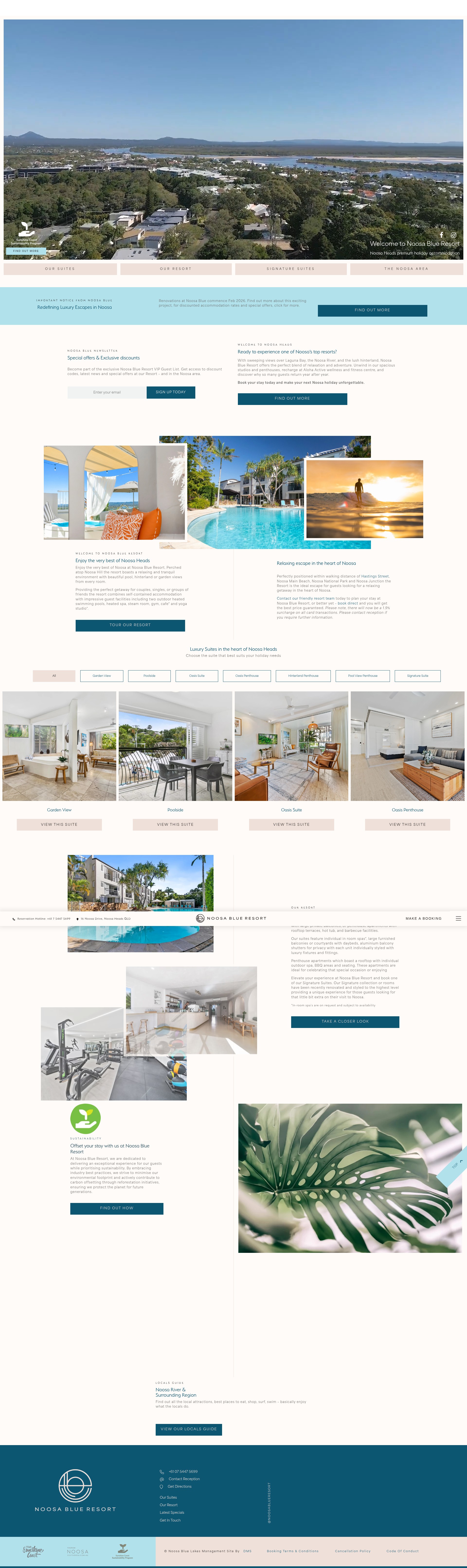 Screenshot of noosablue.com.au