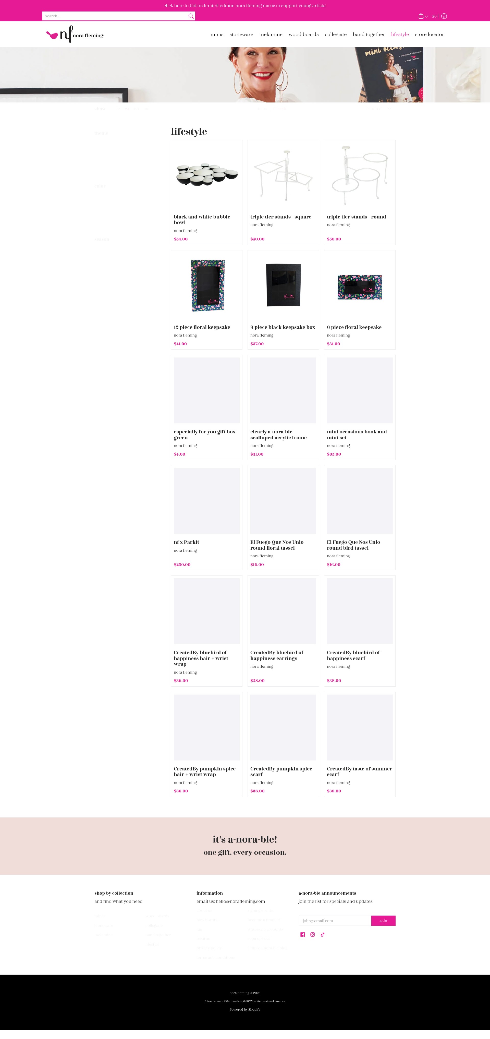 Screenshot of norafleming.com