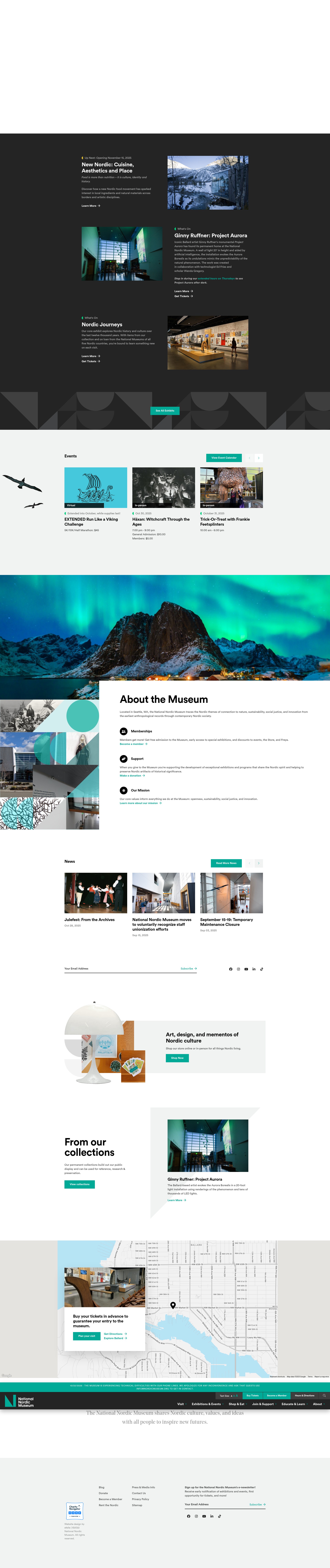 Screenshot of nordicmuseum.org