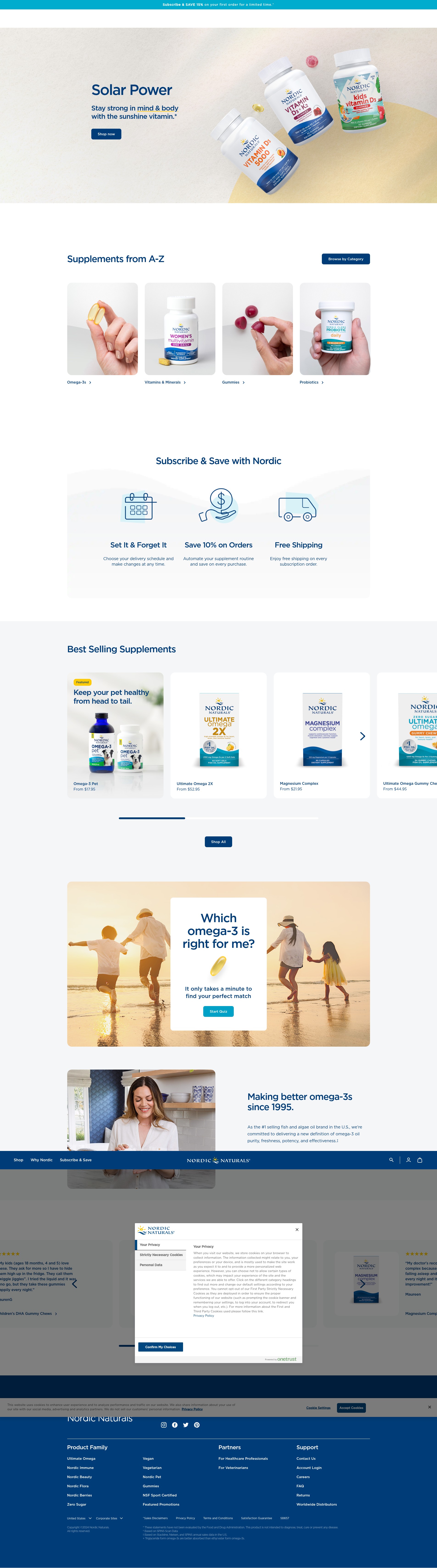 Screenshot of nordicnaturals.com