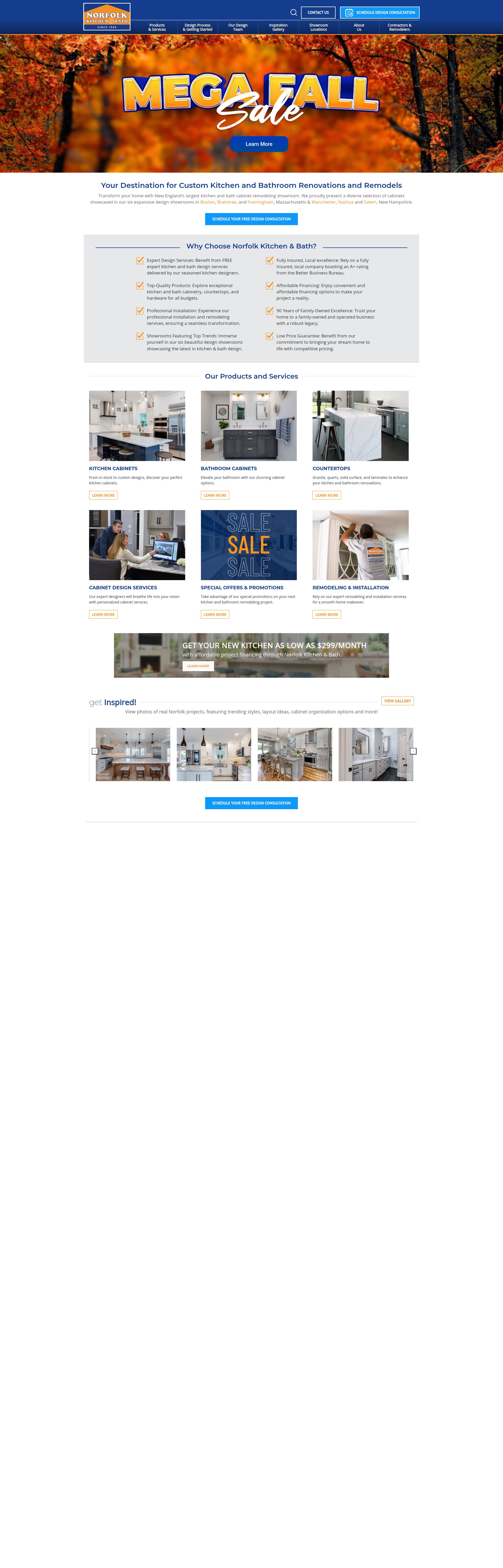 Screenshot of norfolkkitchenandbath.com