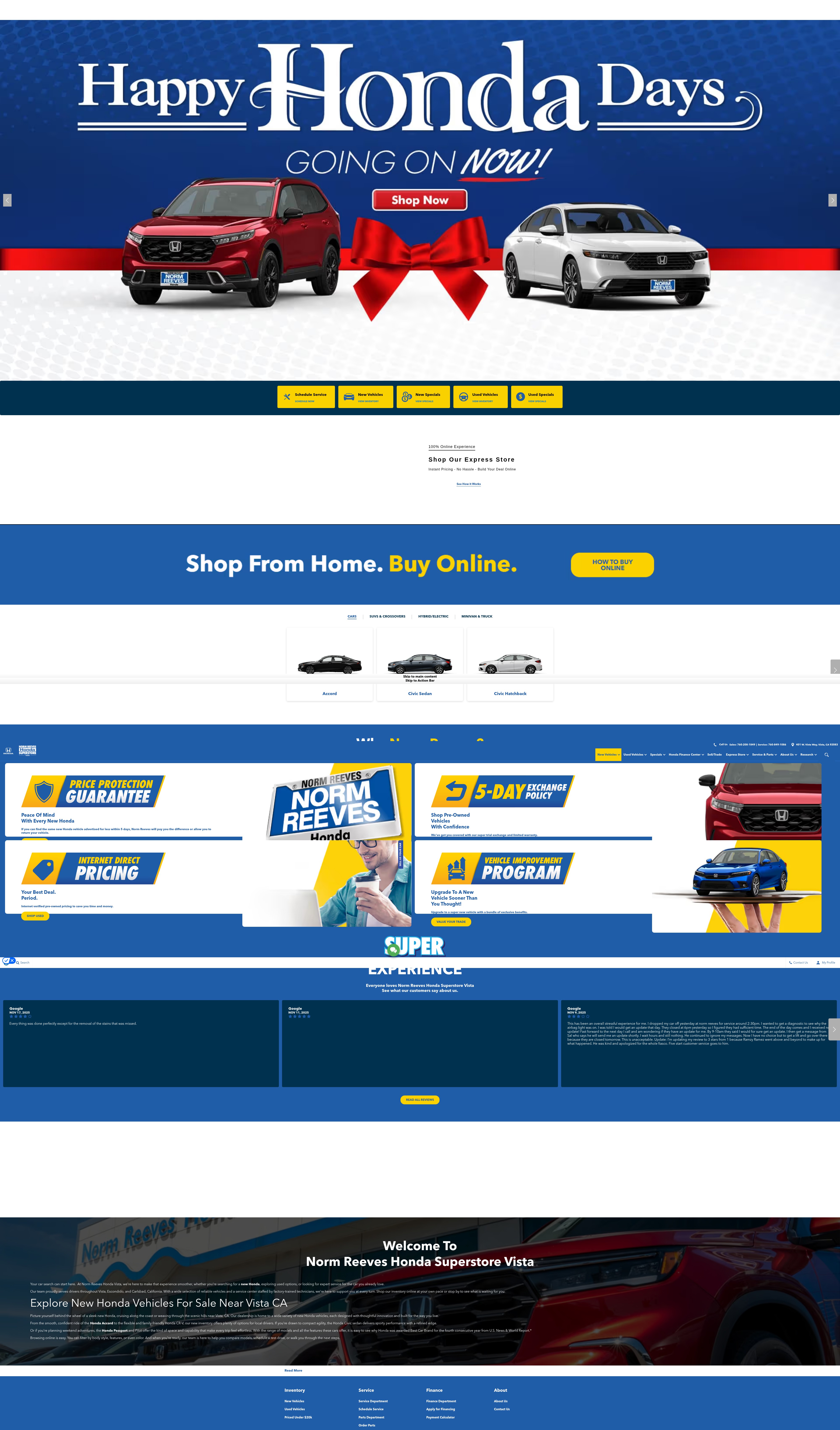 Screenshot of normreeveshondavista.com