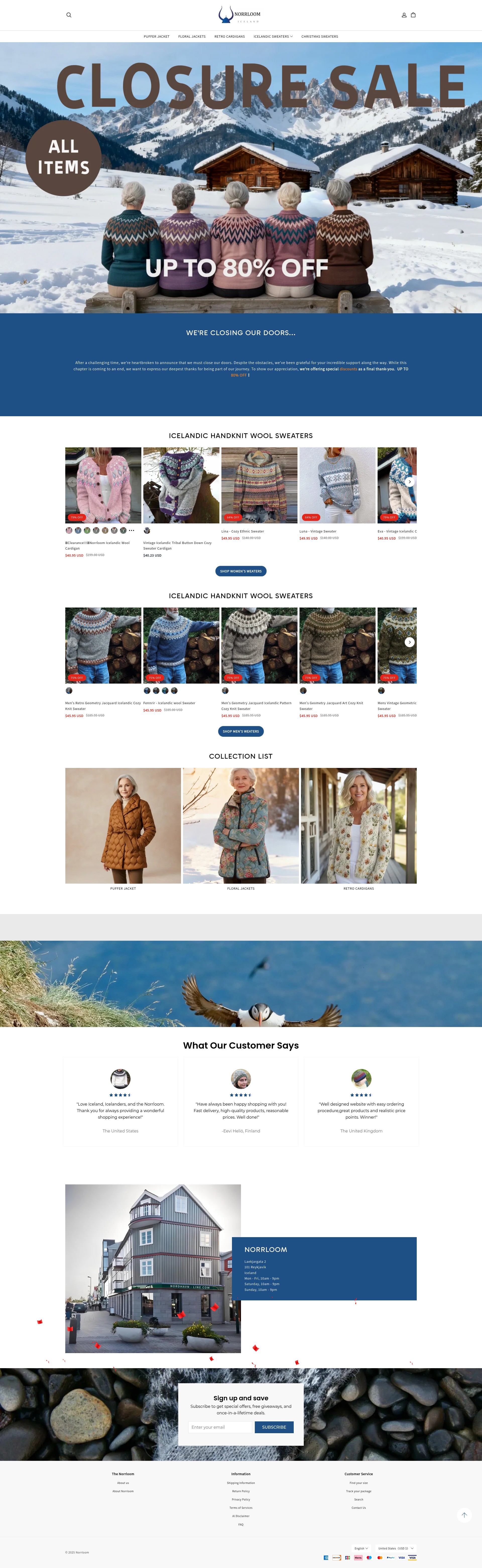 Screenshot of norrloom.com