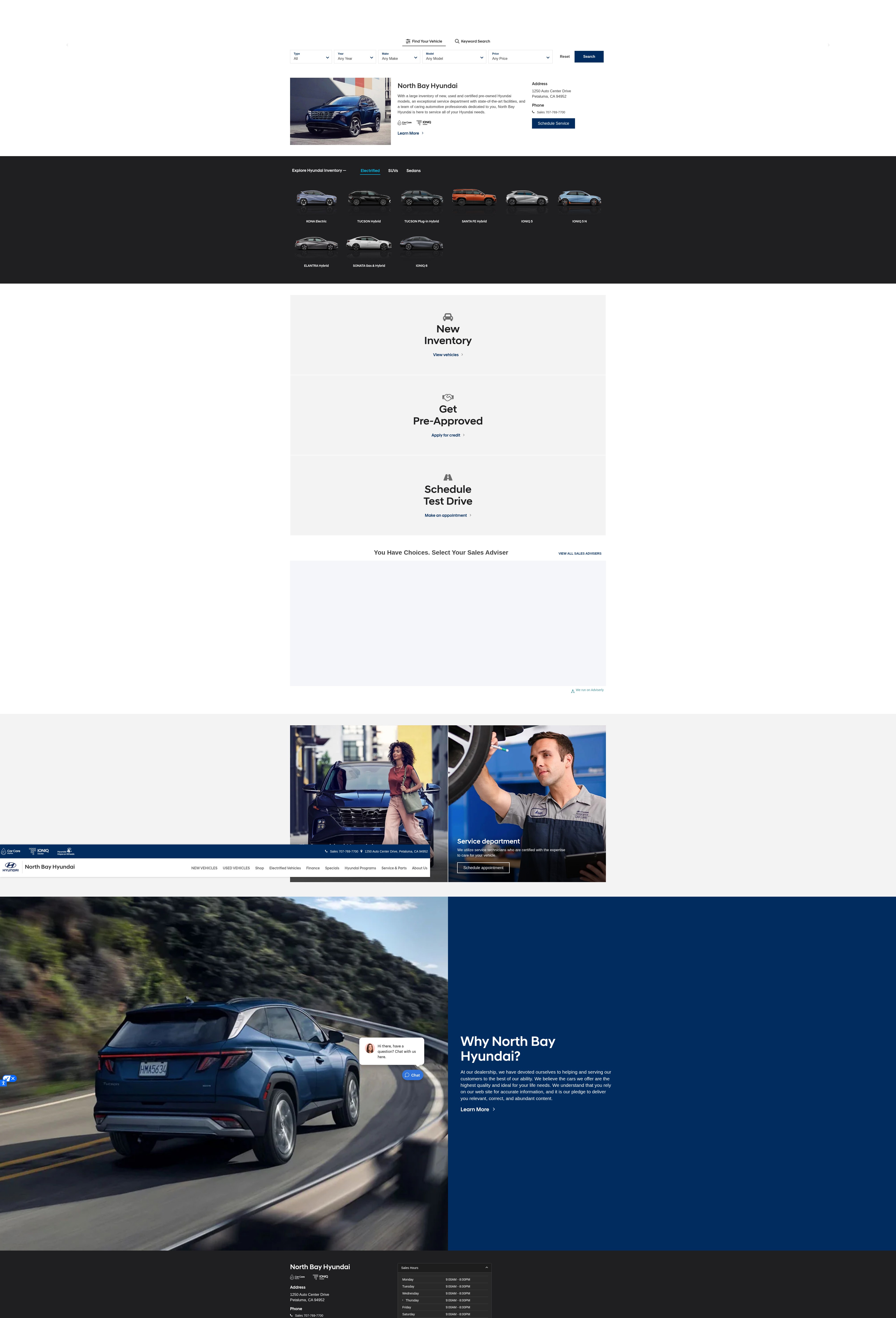 Screenshot of northbayhyundai.com