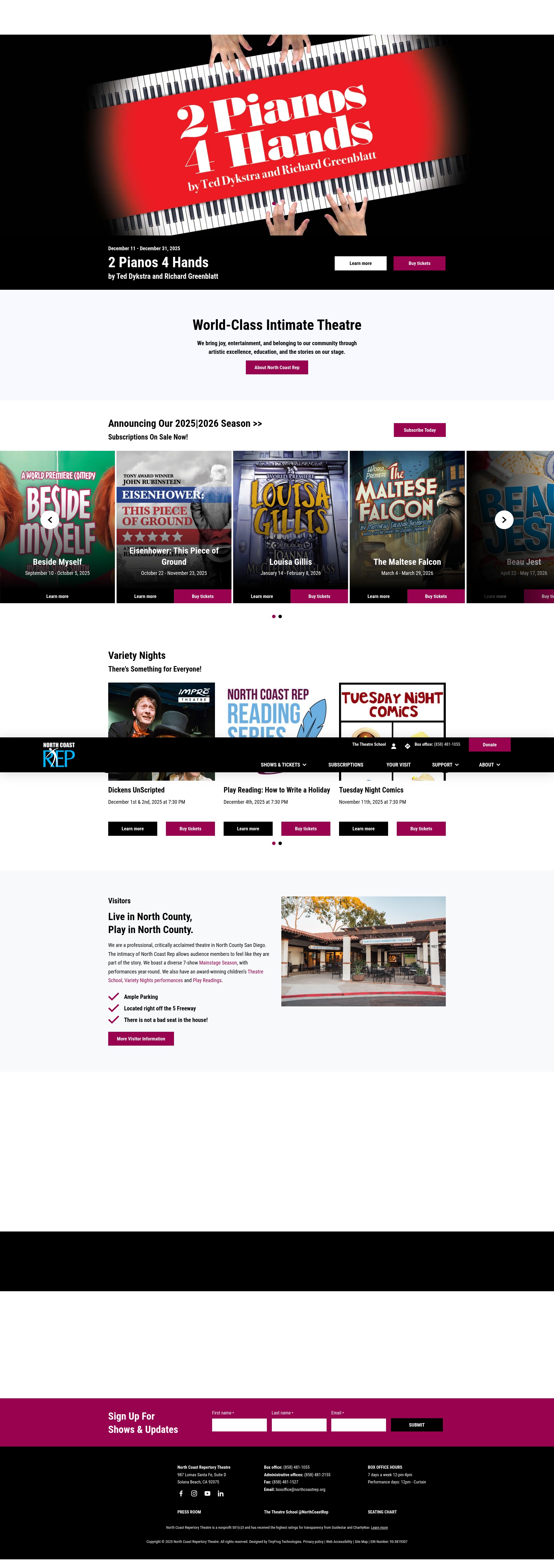 Screenshot of northcoastrep.org