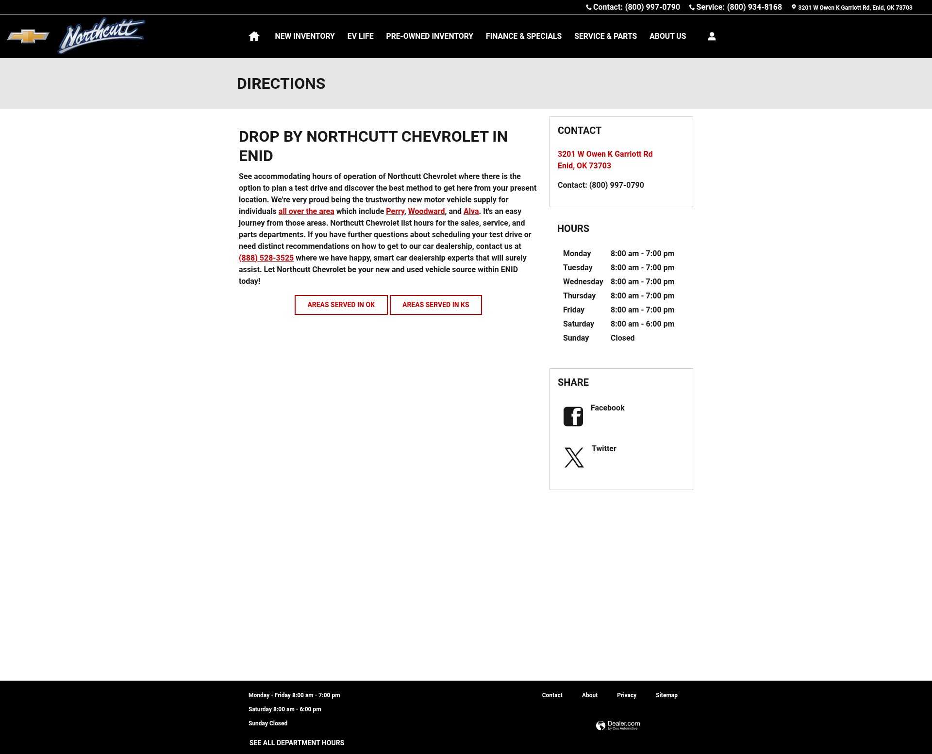 Screenshot of northcuttchevrolet.com