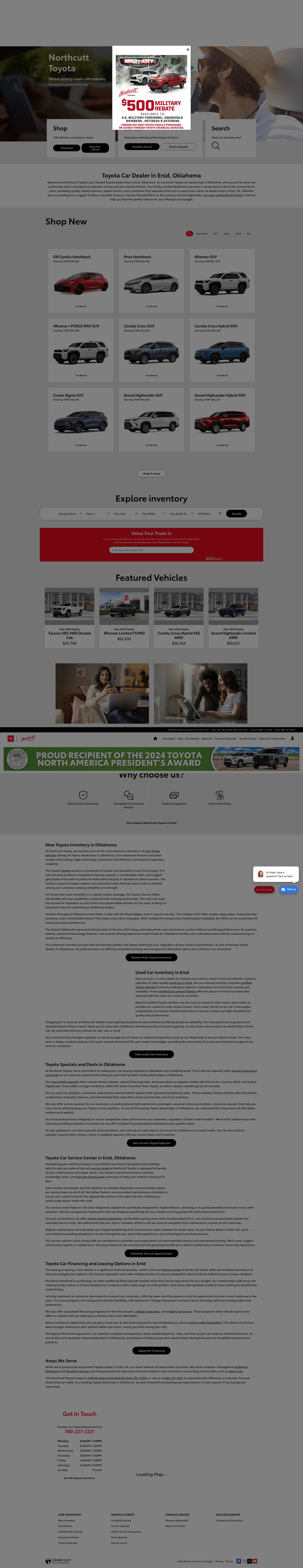Screenshot of northcutttoyota.com