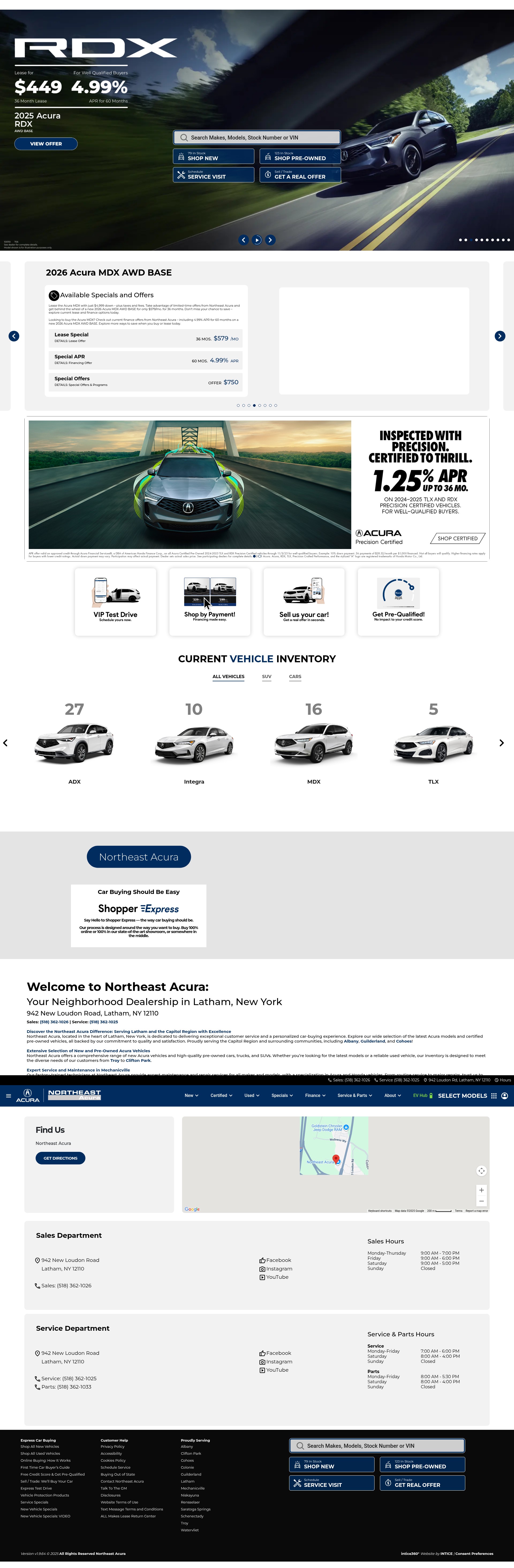 Screenshot of northeastacura.com