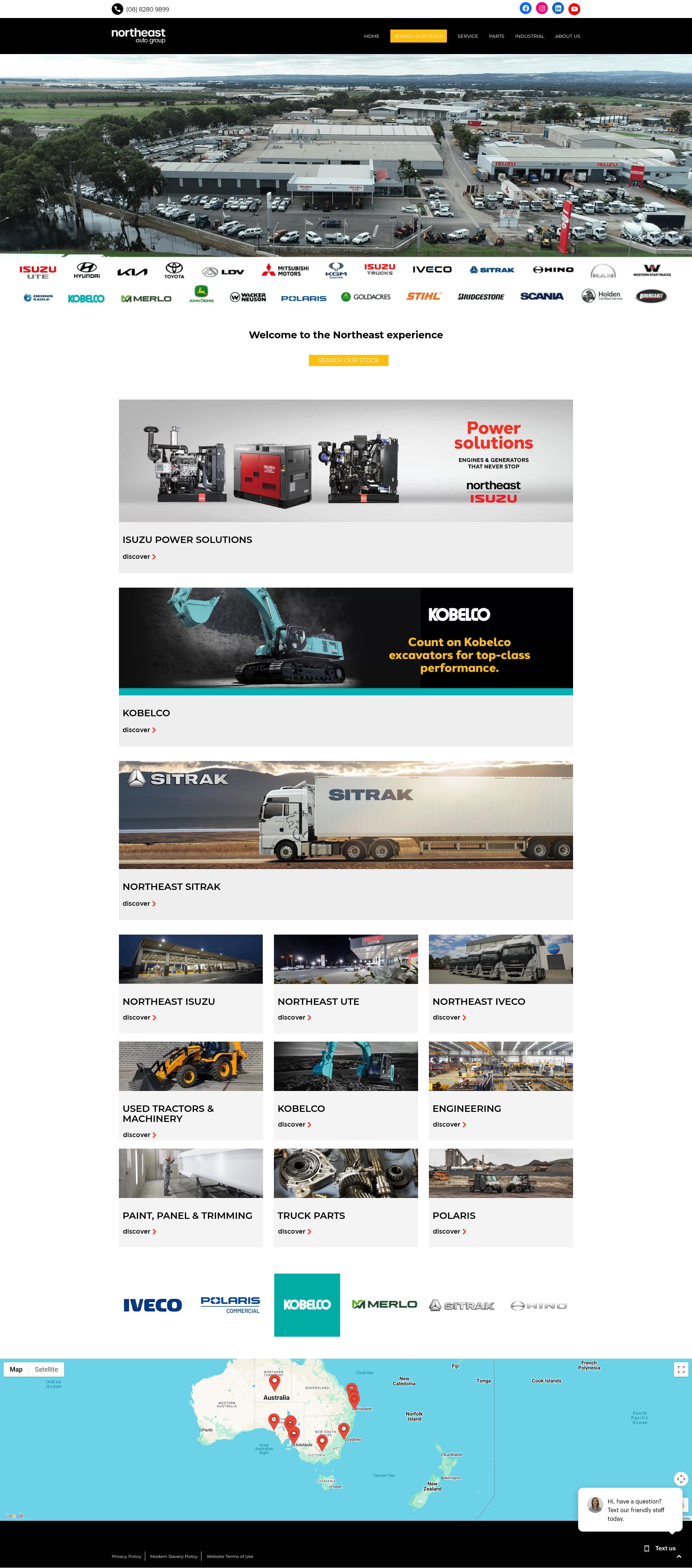Screenshot of northeastauto.com.au
