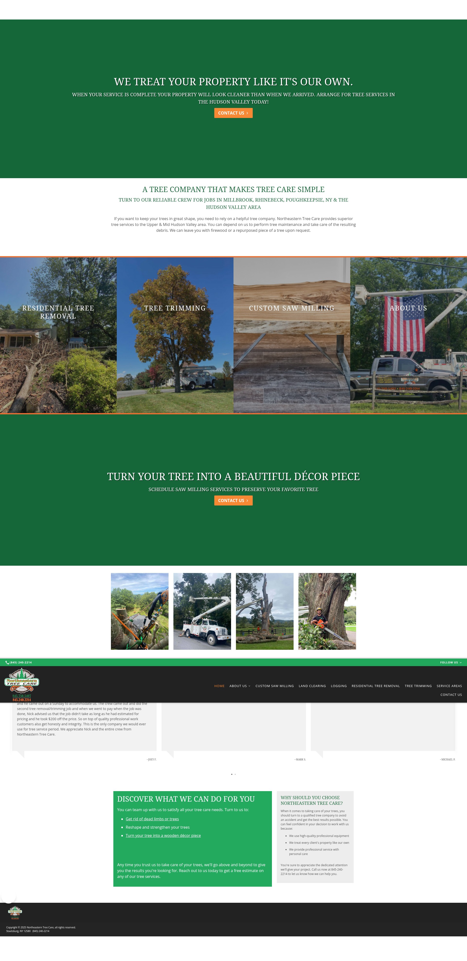 Screenshot of northeasterntreecareny.com