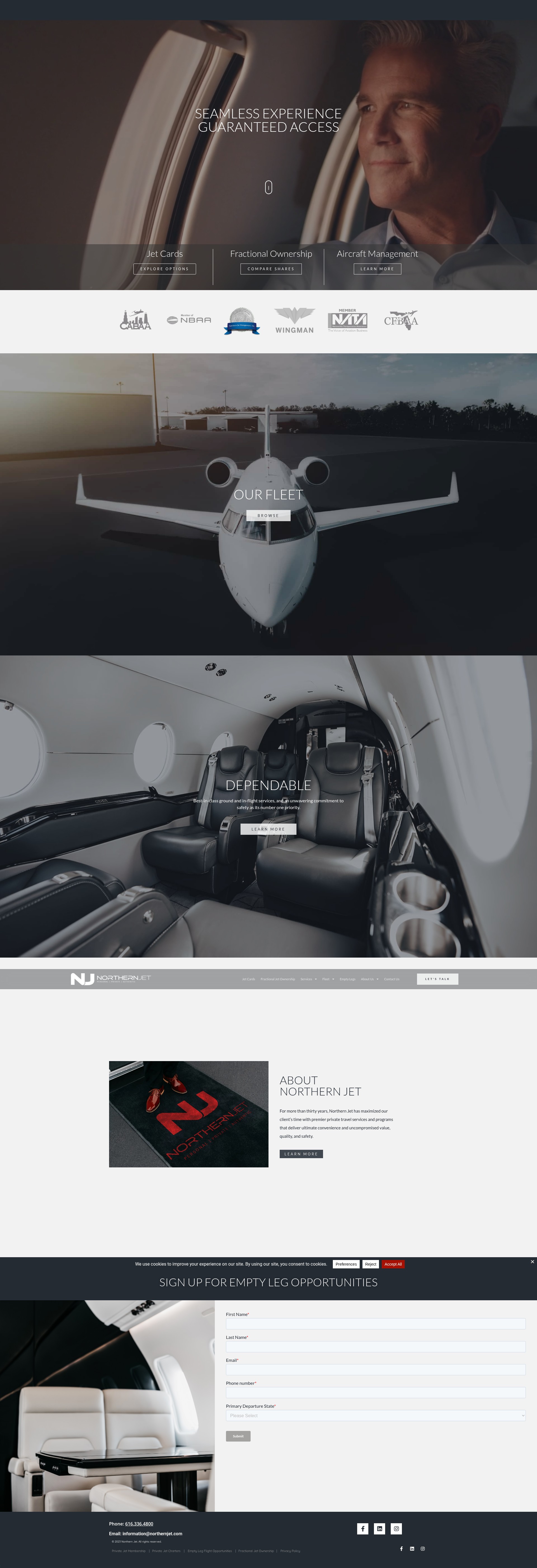 Screenshot of northernjet.com