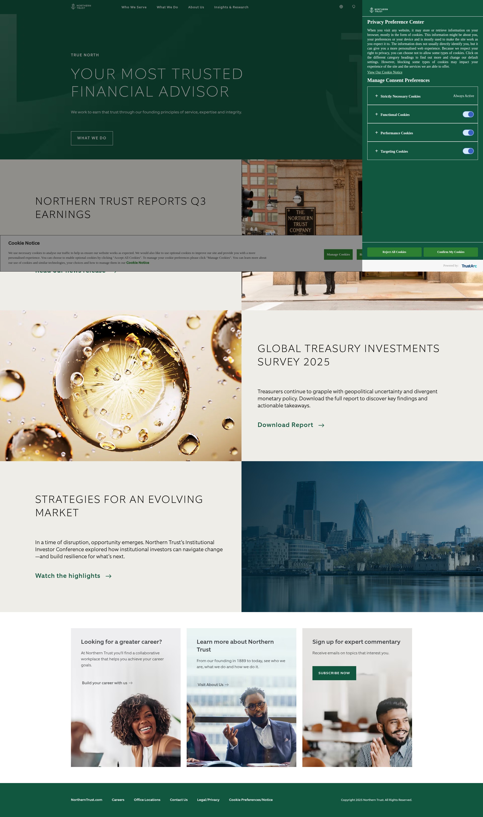 Screenshot of northerntrust.com