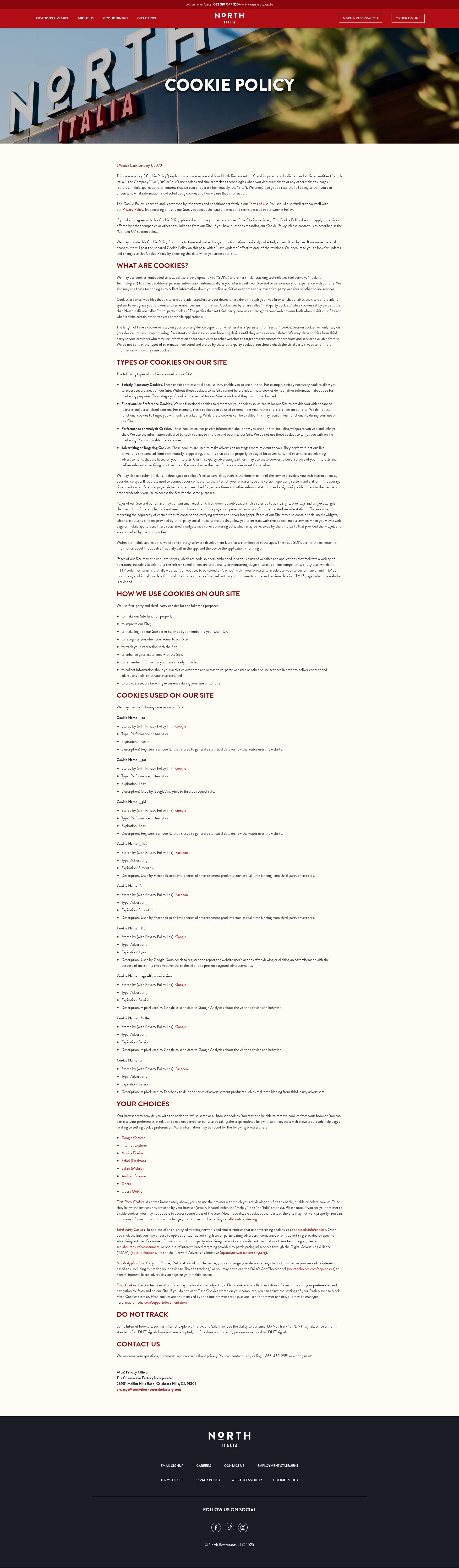 Screenshot of northitalia.com