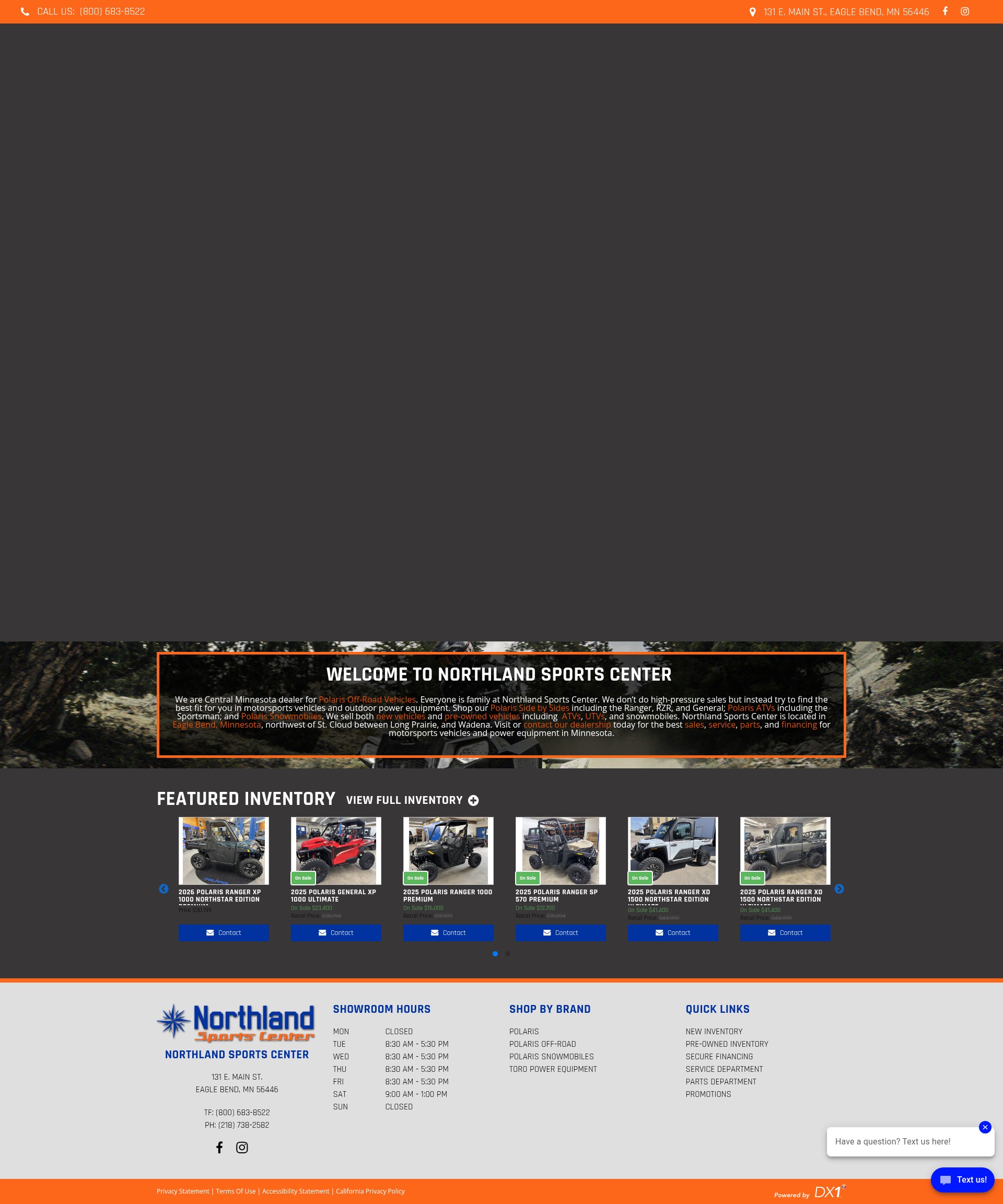 Screenshot of northlandsportsmn.com