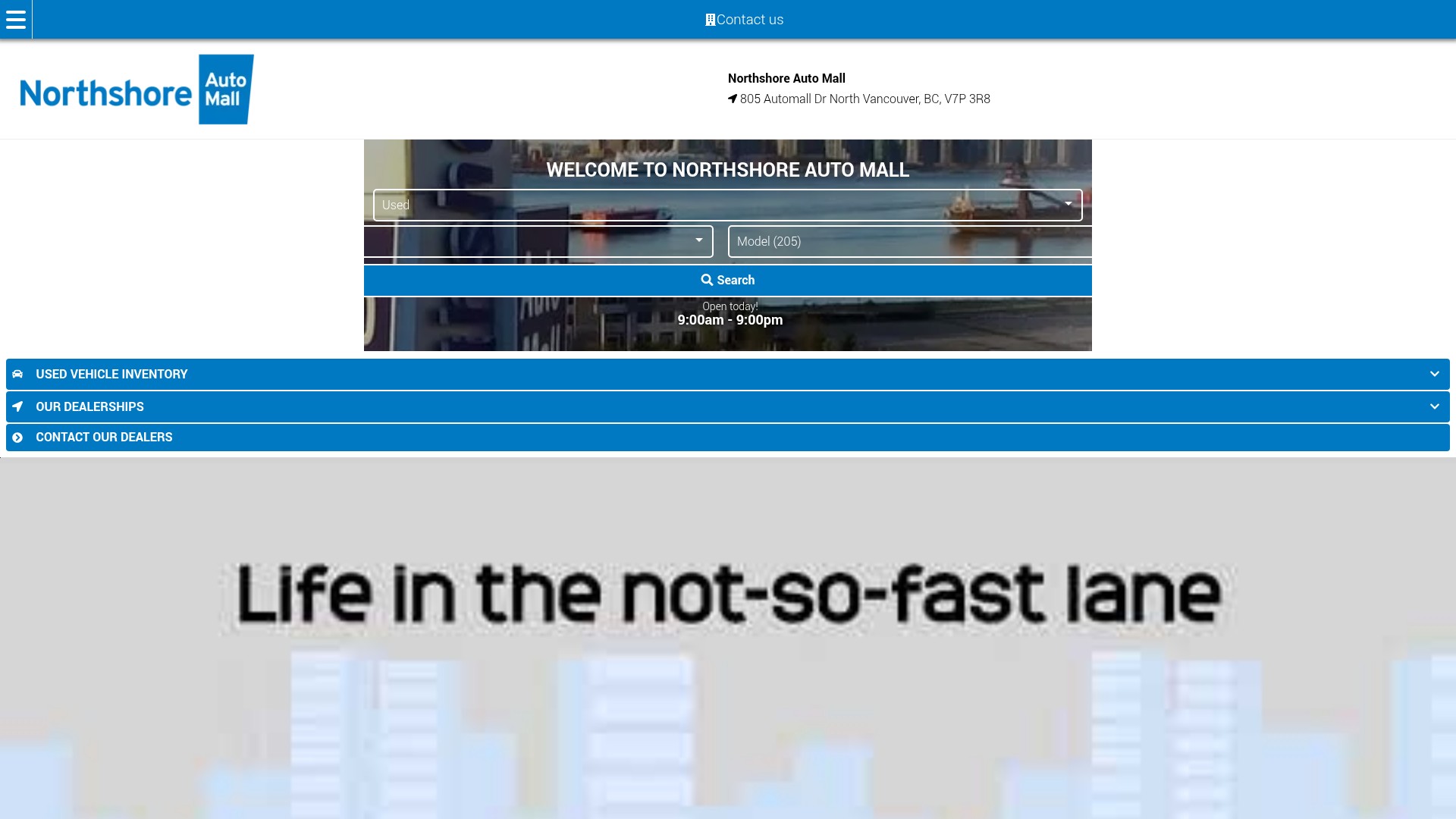 Screenshot of northshoreautomall.com