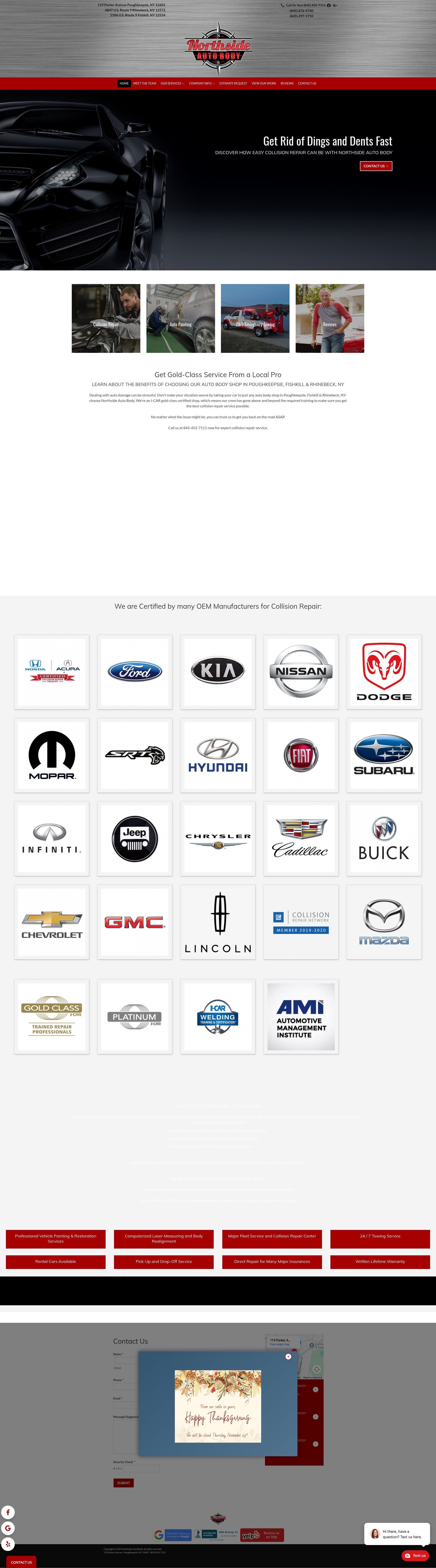 Screenshot of northsideautobody.com